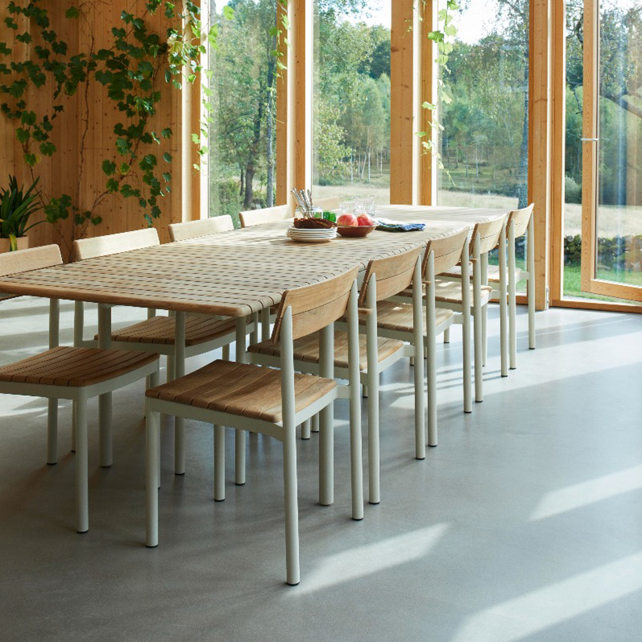 Skagerak Pelago Table Teak-Aluminium, Light Ivory