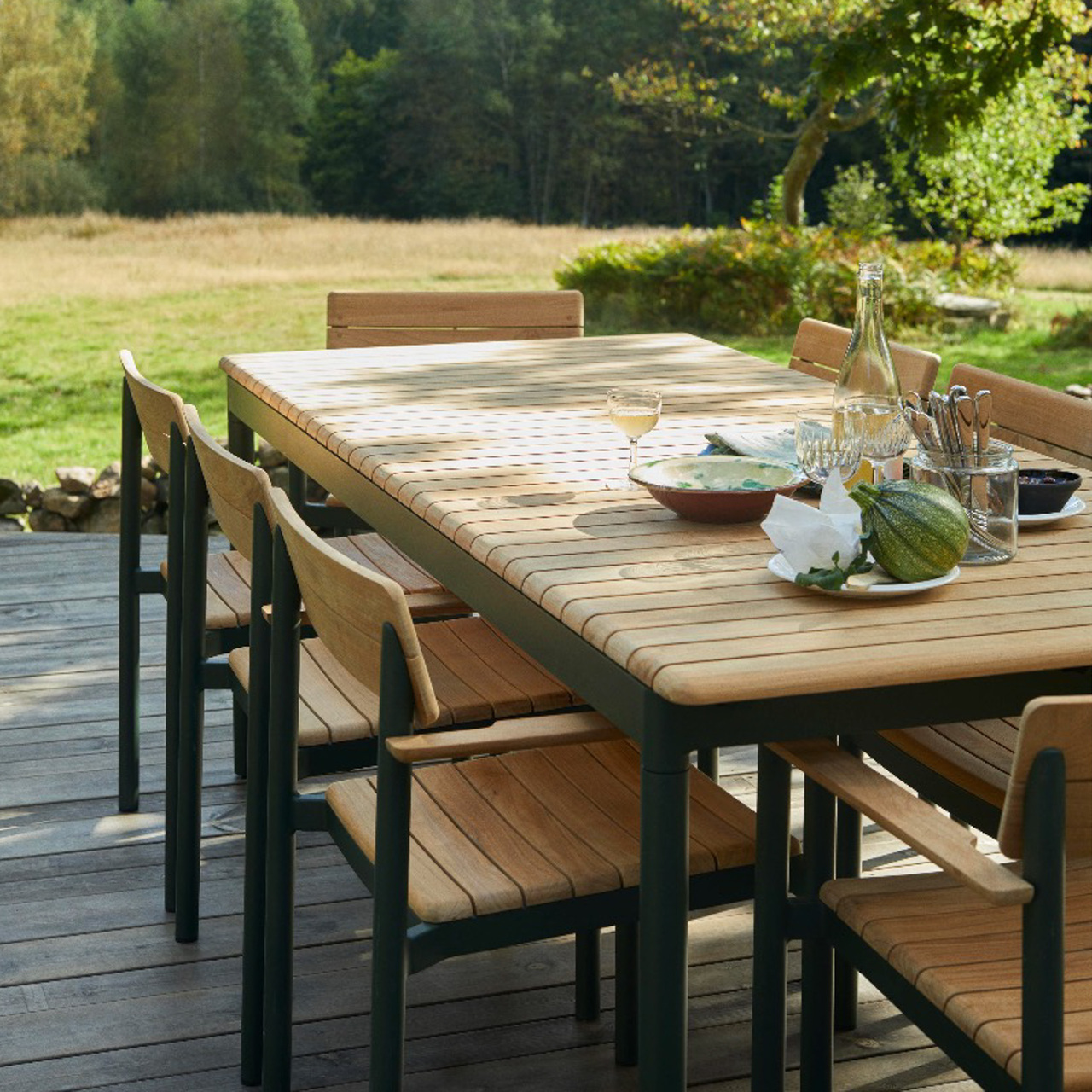 Skagerak Pelago Table Teak-Aluminium, Light Ivory