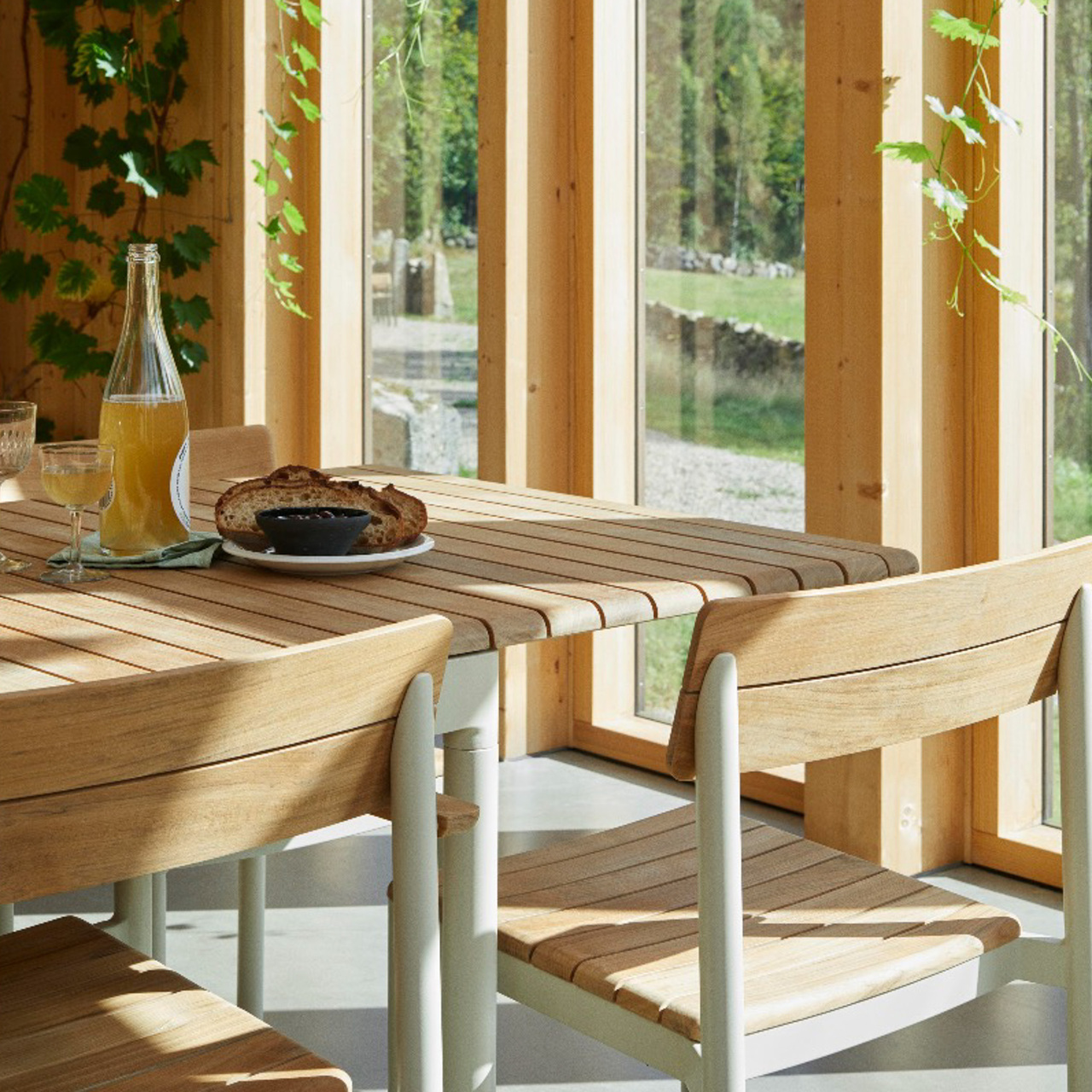 Skagerak Pelago Table Teak-Aluminium, Light Ivory
