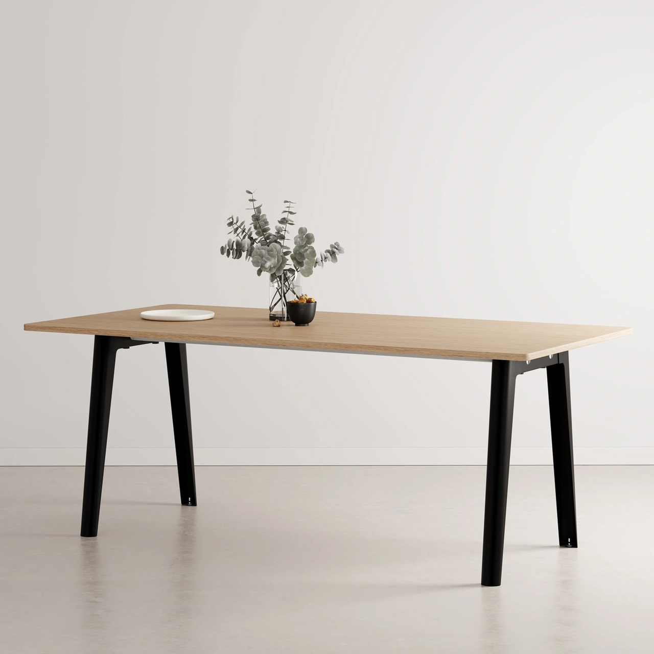 TIPTOE New modern table - Oak  B: 190 cm, Graphit schwarz