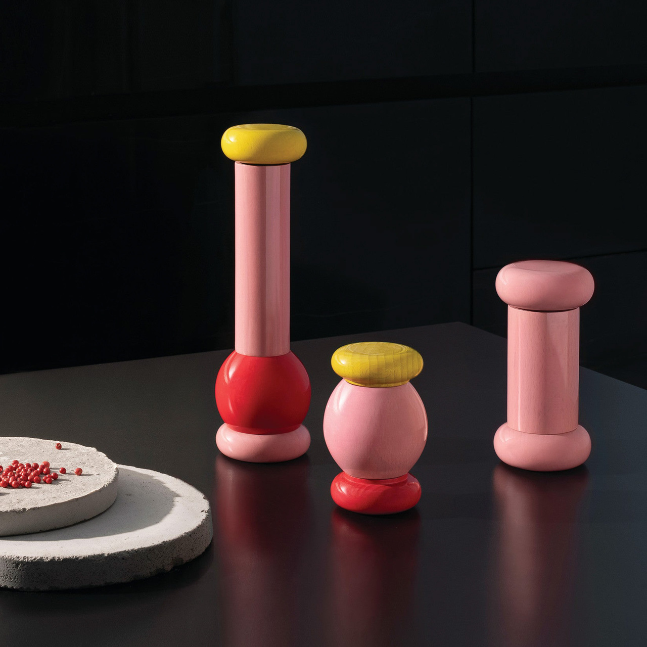 Alessi Gewürzmühle von 'Alessi' Pink - Rot - Gelb