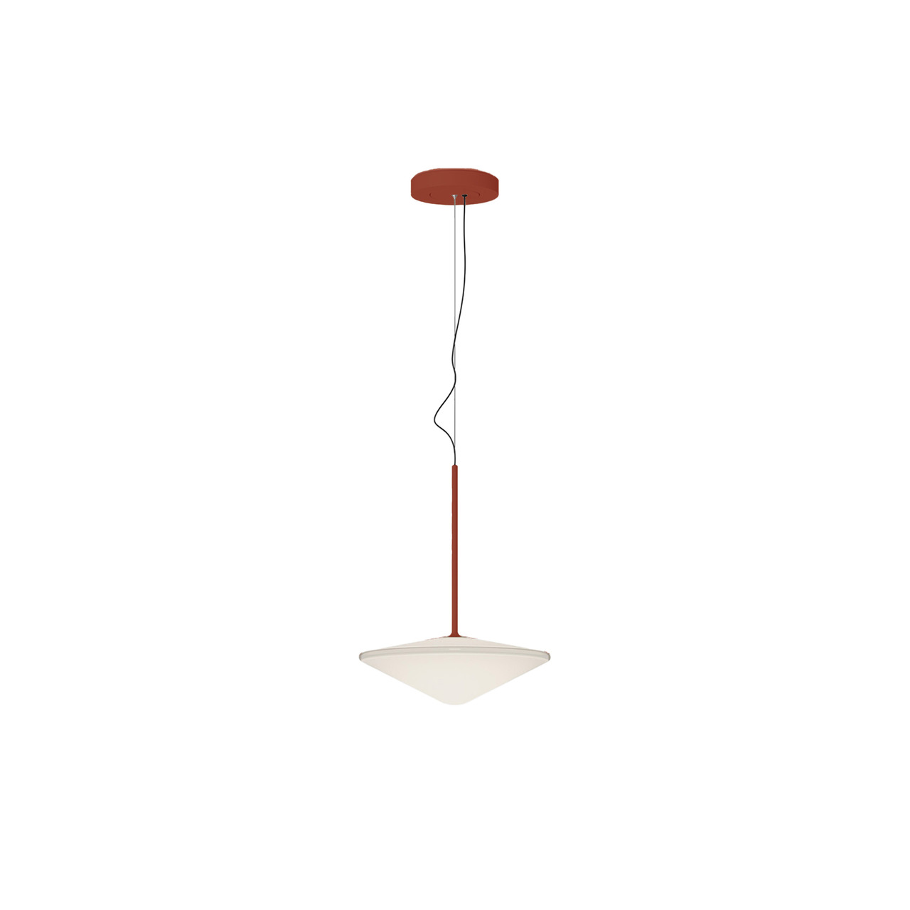 Vibia Pendelleuchte 'Tempo'  Terrakotta, Kegelförmig, Gross