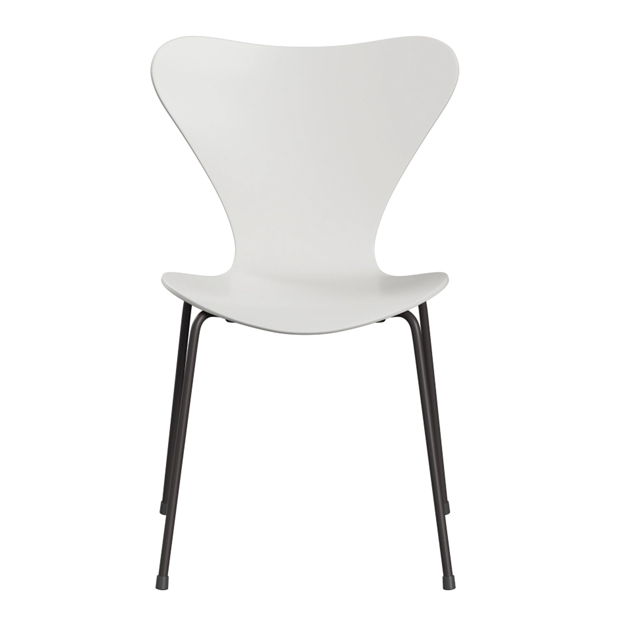 Fritz Hansen Stuhl 'Serie 7' Weiss 100, 43 cm , Warm Graphite 180