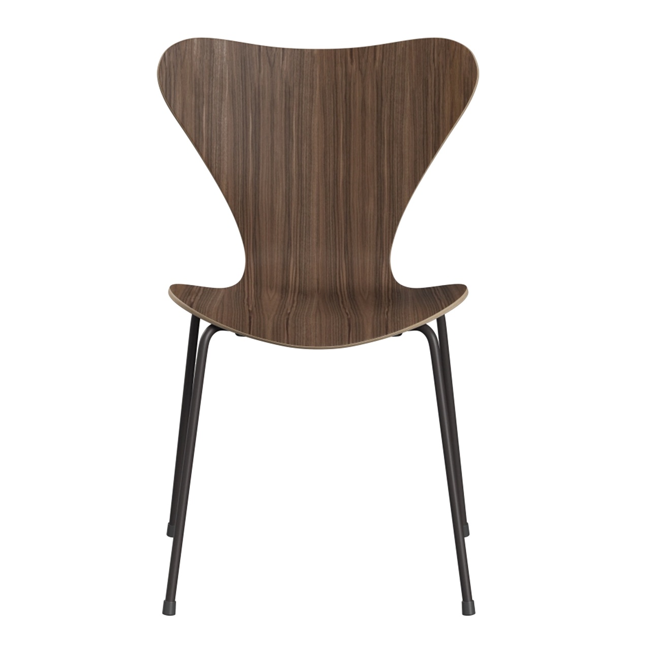 Fritz Hansen Stuhl 'Series 7' Furnier 43 cm , Warm Graphite 180, Walnuss 80