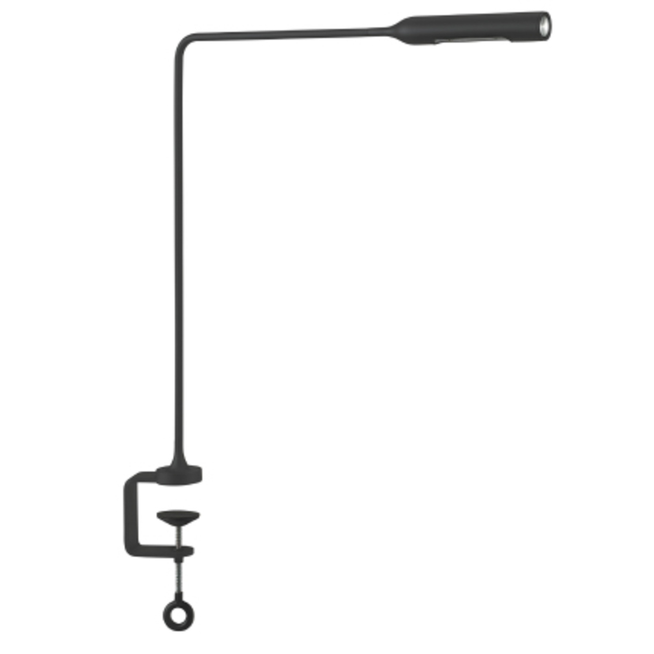 Lumina Flo Clamp Schwarz soft touch, 2700 Kelvin