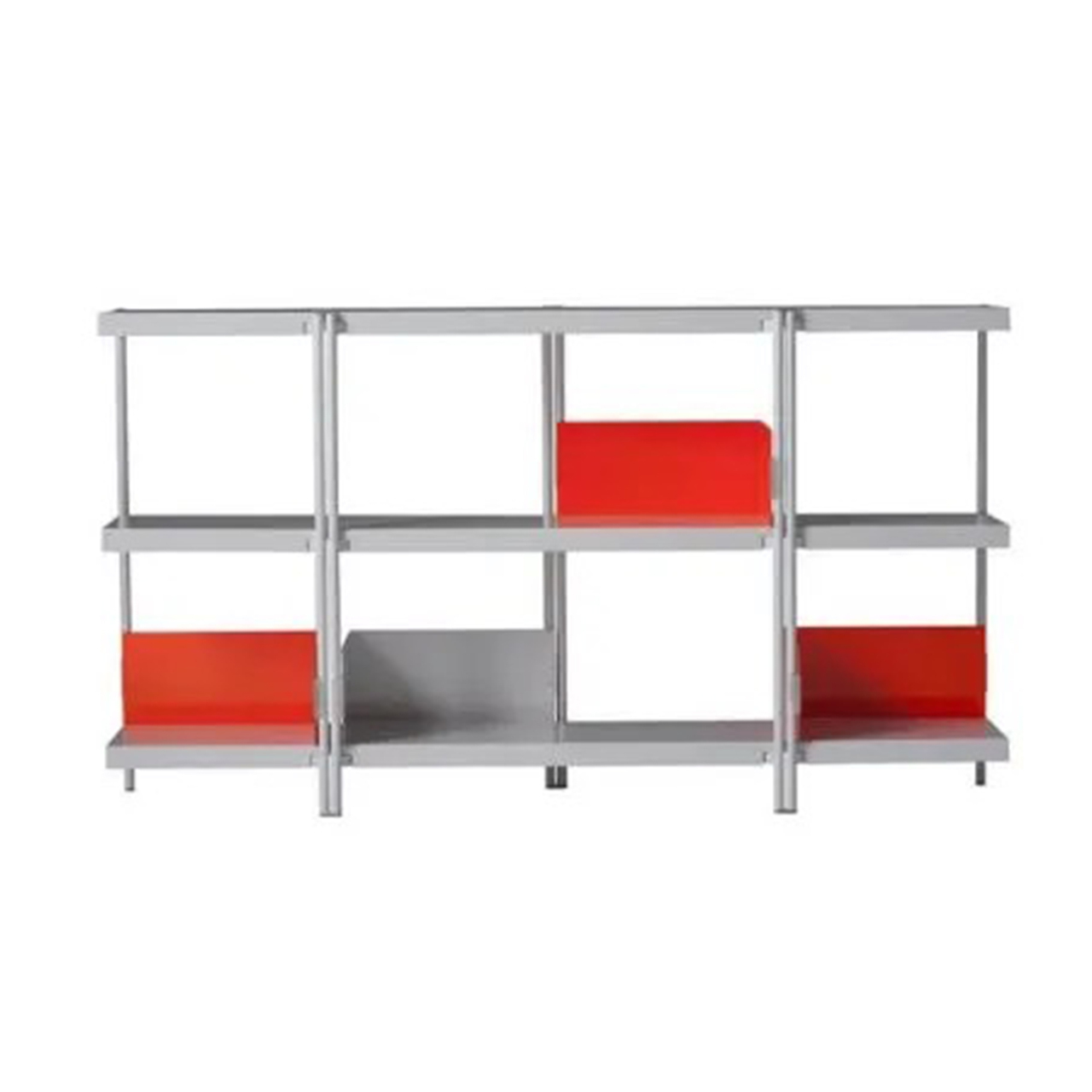 Driade Regal ZIGZAG Stahl weiss lackiert, H: 88 cm 