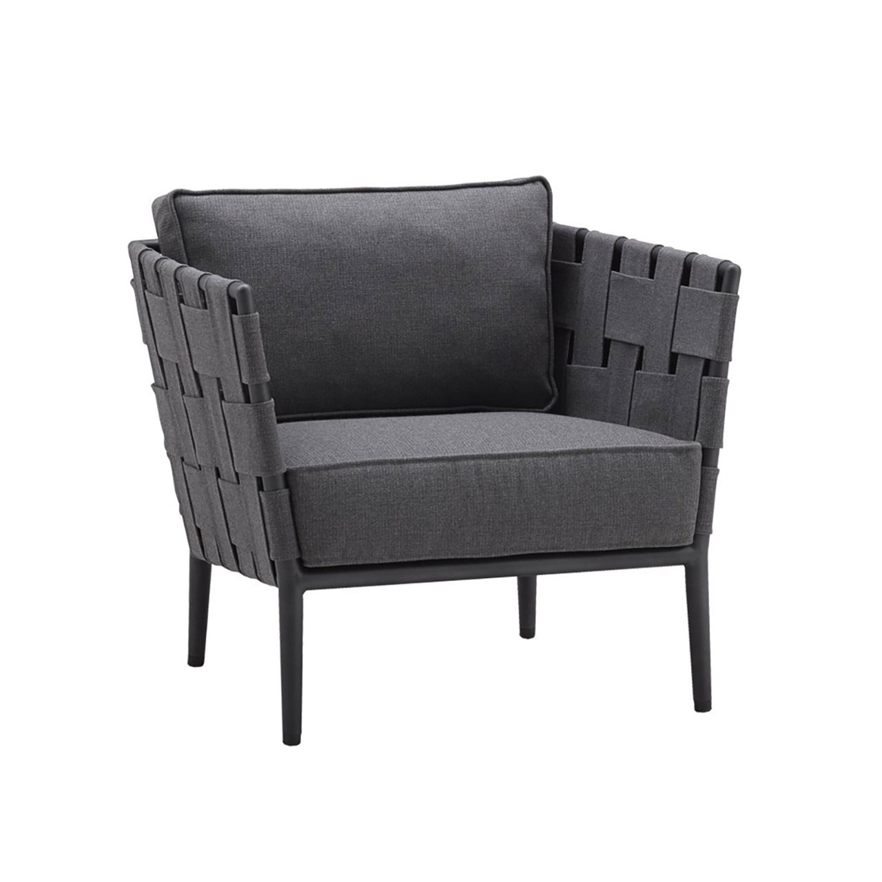 Cane-line Lounge Sessel 'Conic'  Grau