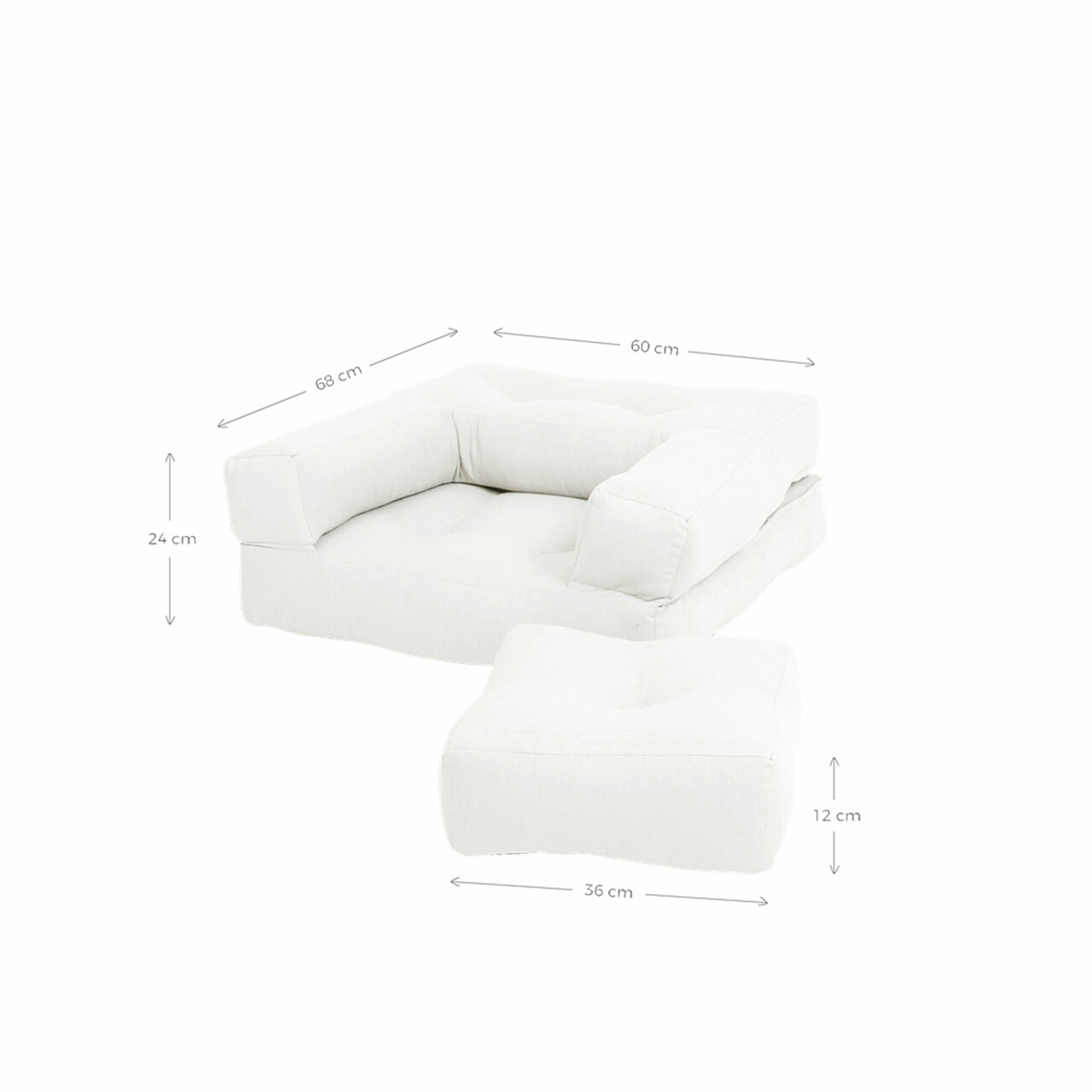 Karup Design Mini Cube Hellgrau 752