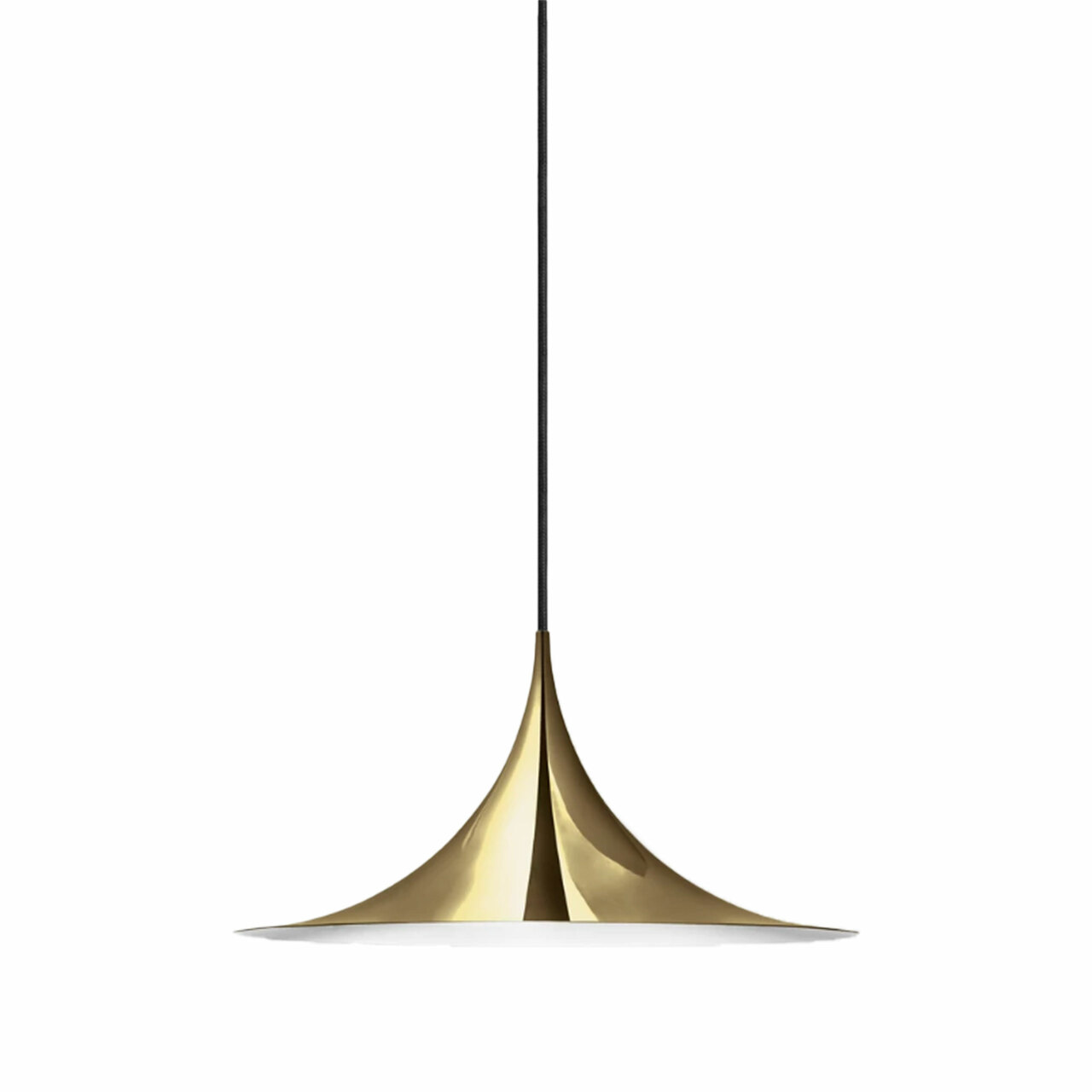 Gubi Metall Pendelleuchte 'Semi' Ø: 30 cm, Polished Brass