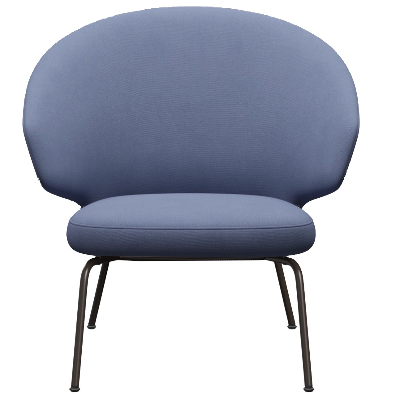 Fritz Hansen Loungesessel 'LET SH210' Hellblau Uni 1151 - Christianshavn, Brown Bronze 390