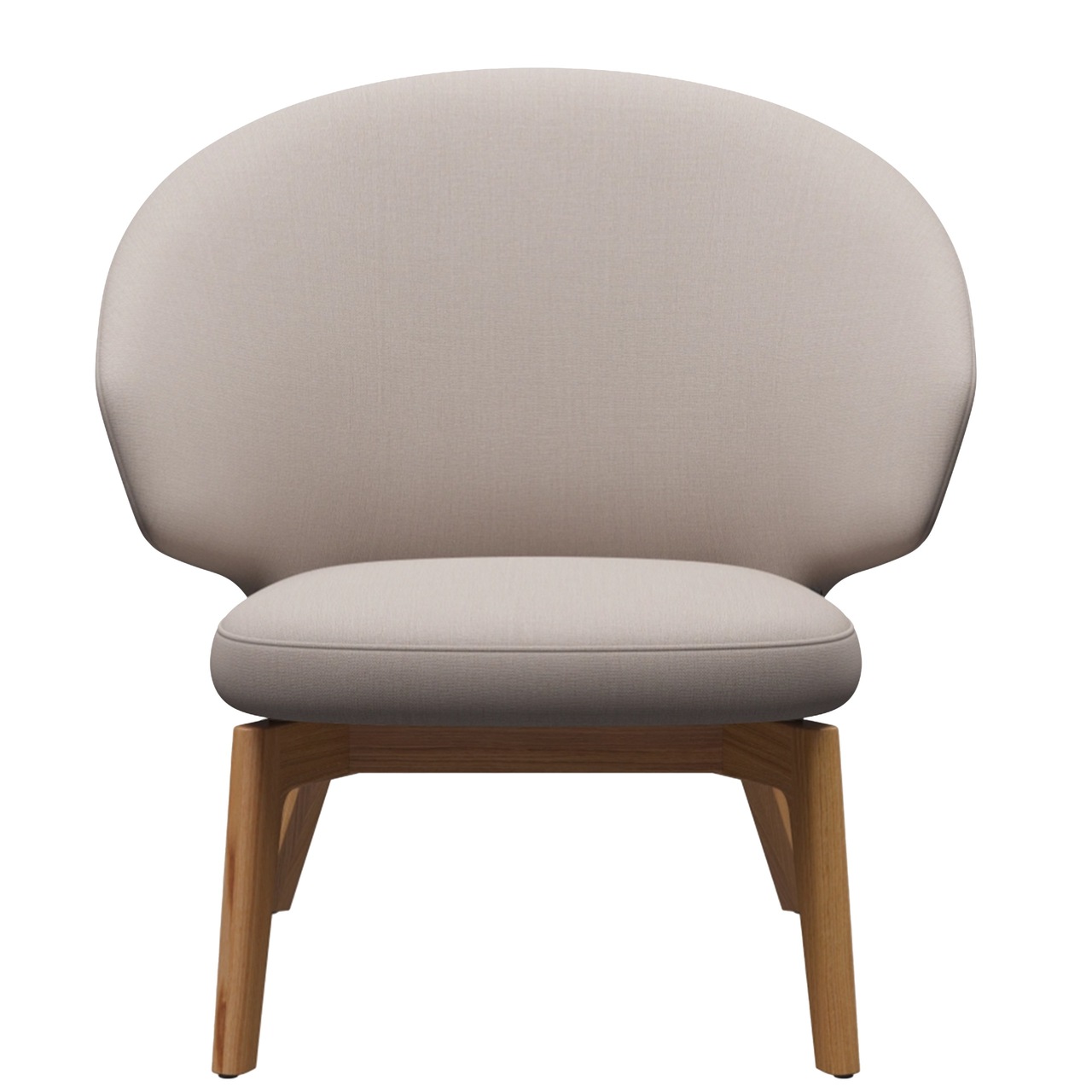 Fritz Hansen Loungesessel 'LET SH200' Hellbeige 1120 - Christianshavn, Eiche 72