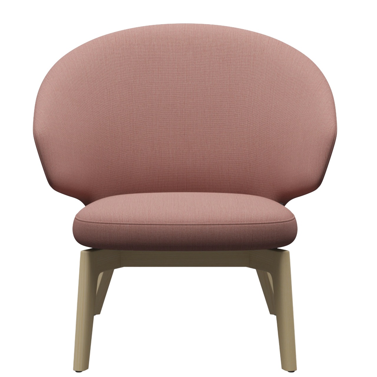 Fritz Hansen Loungesessel 'LET SH200' Orangerot 1131 - Christianshavn, Esche 31 