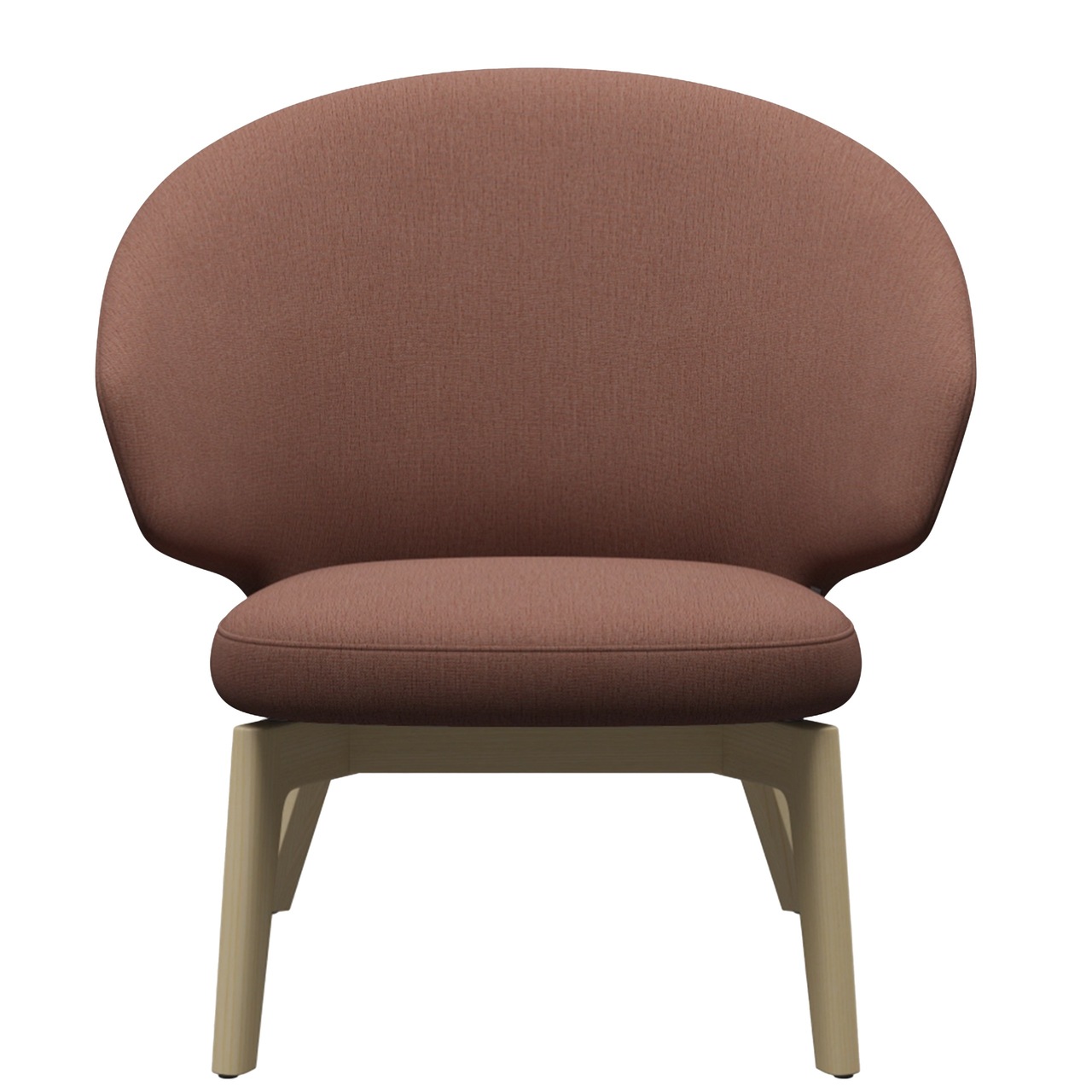 Fritz Hansen Loungesessel 'LET SH200' Beige-Orange 1132 - Christianshavn, Esche 31 