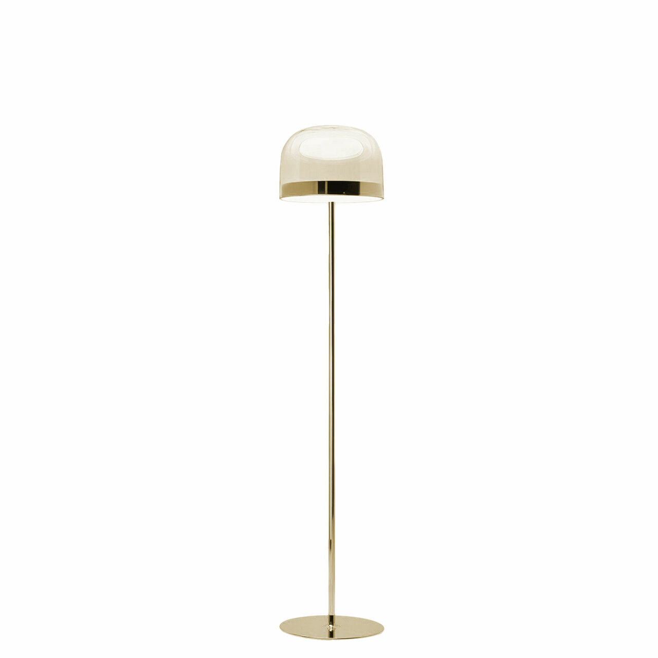 FontanaArte Equatore Gold matt, Ø: 26.7 cm / H: 135 cm
