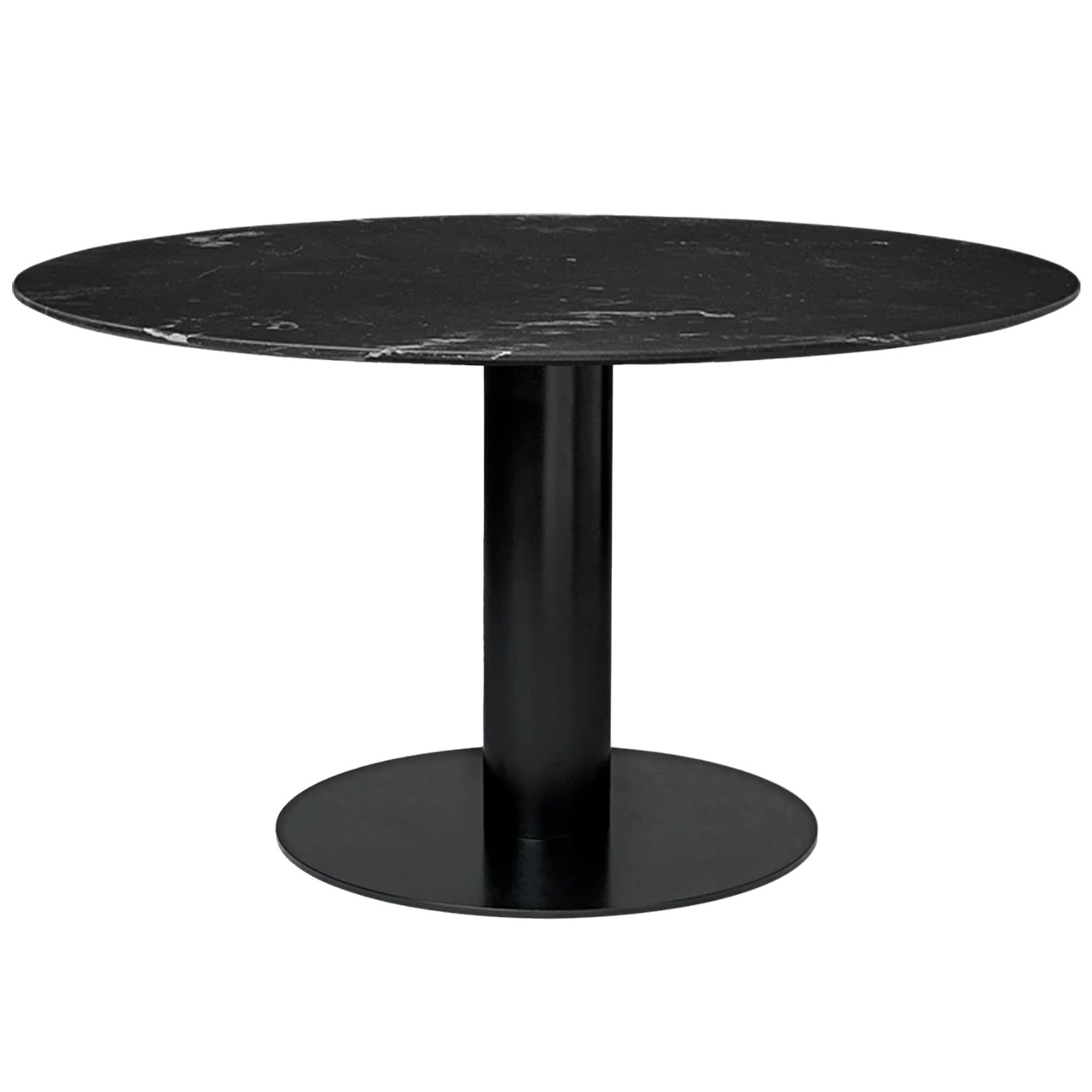 Gubi Esstisch 'Gubi 2.0'  Ø: 150 cm, Black Marquina Marble, Black