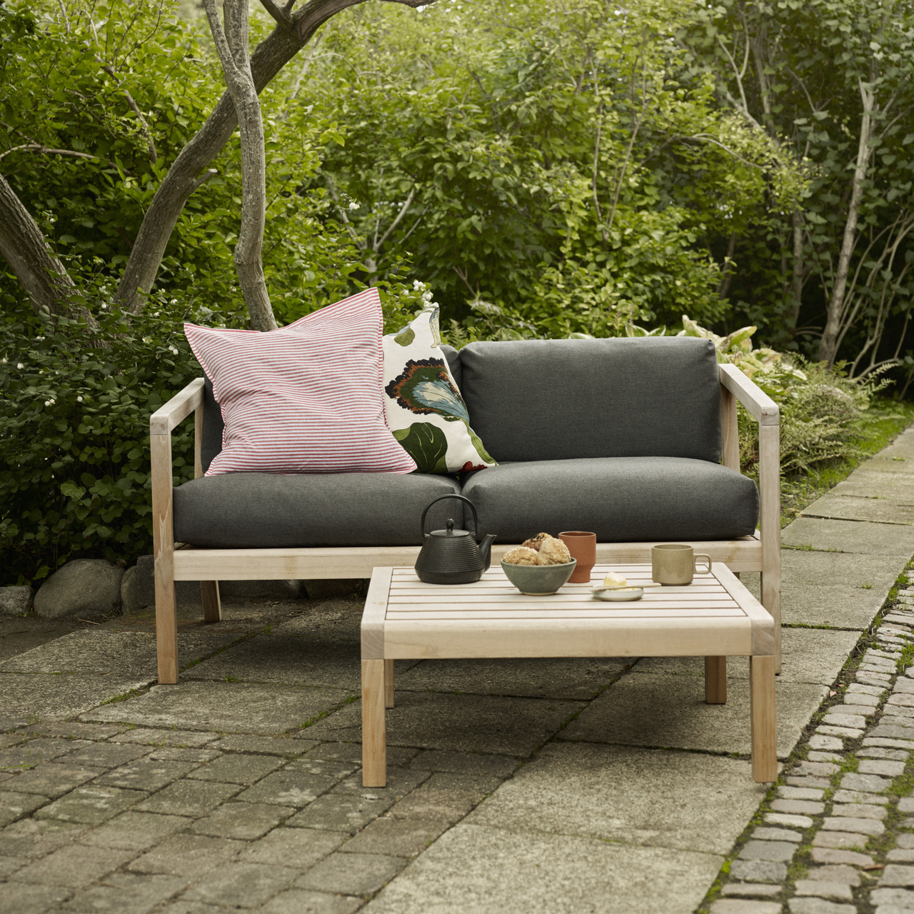 Garten-Lounge-Set 'Virkelyst' für 3