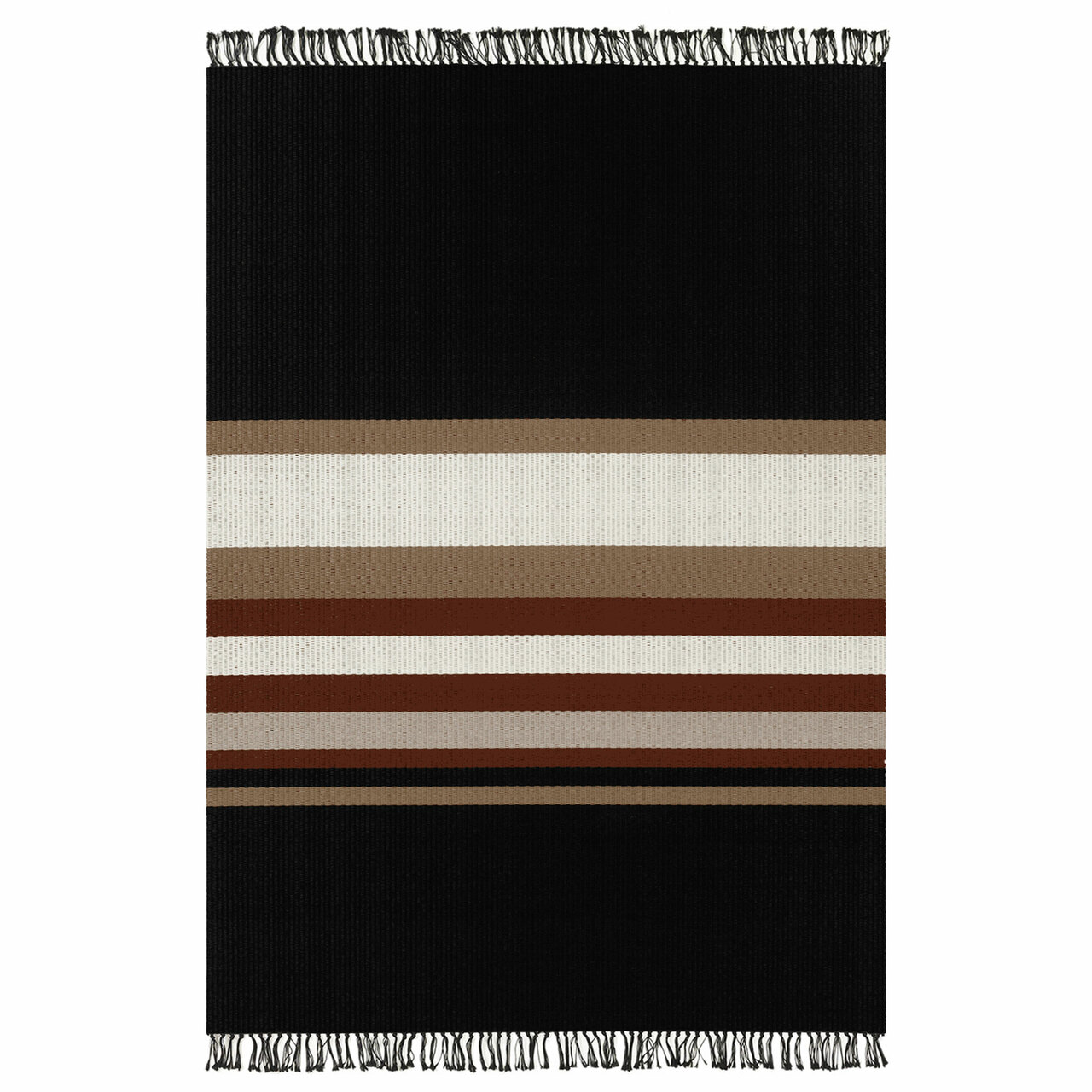 Woodnotes Horizon 80 x 140 cm, Schwarz-Rotbraun, F