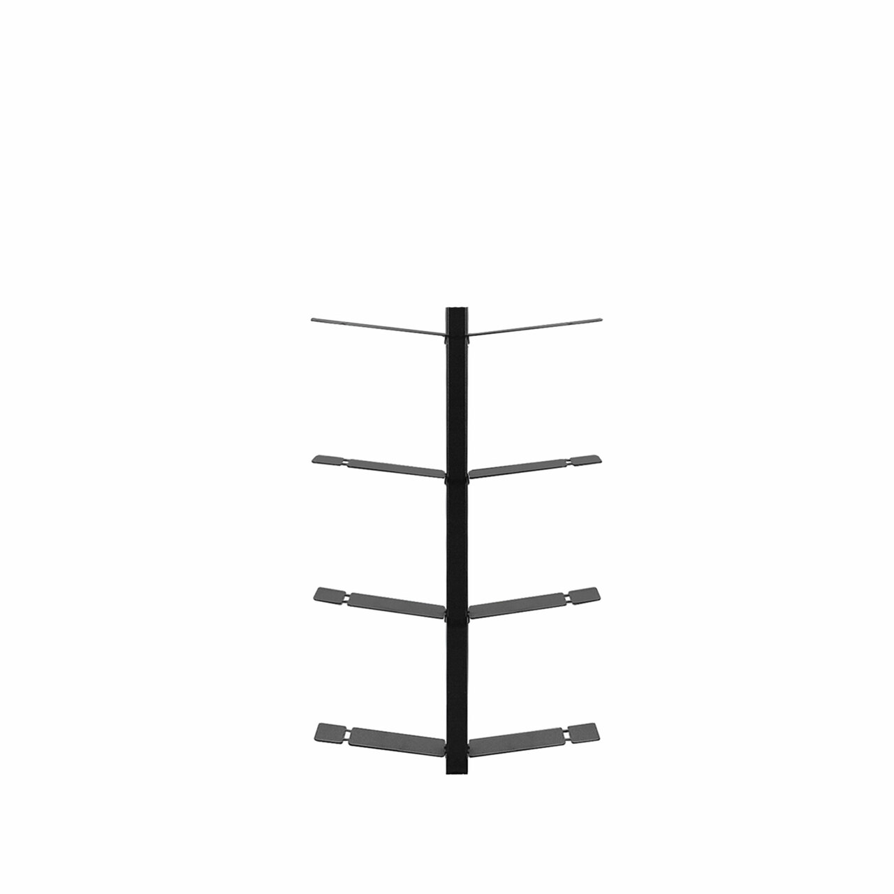Radius Design Wand-Büchergestell 'Booksbaum 1' Schwarz, H: 90 cm 