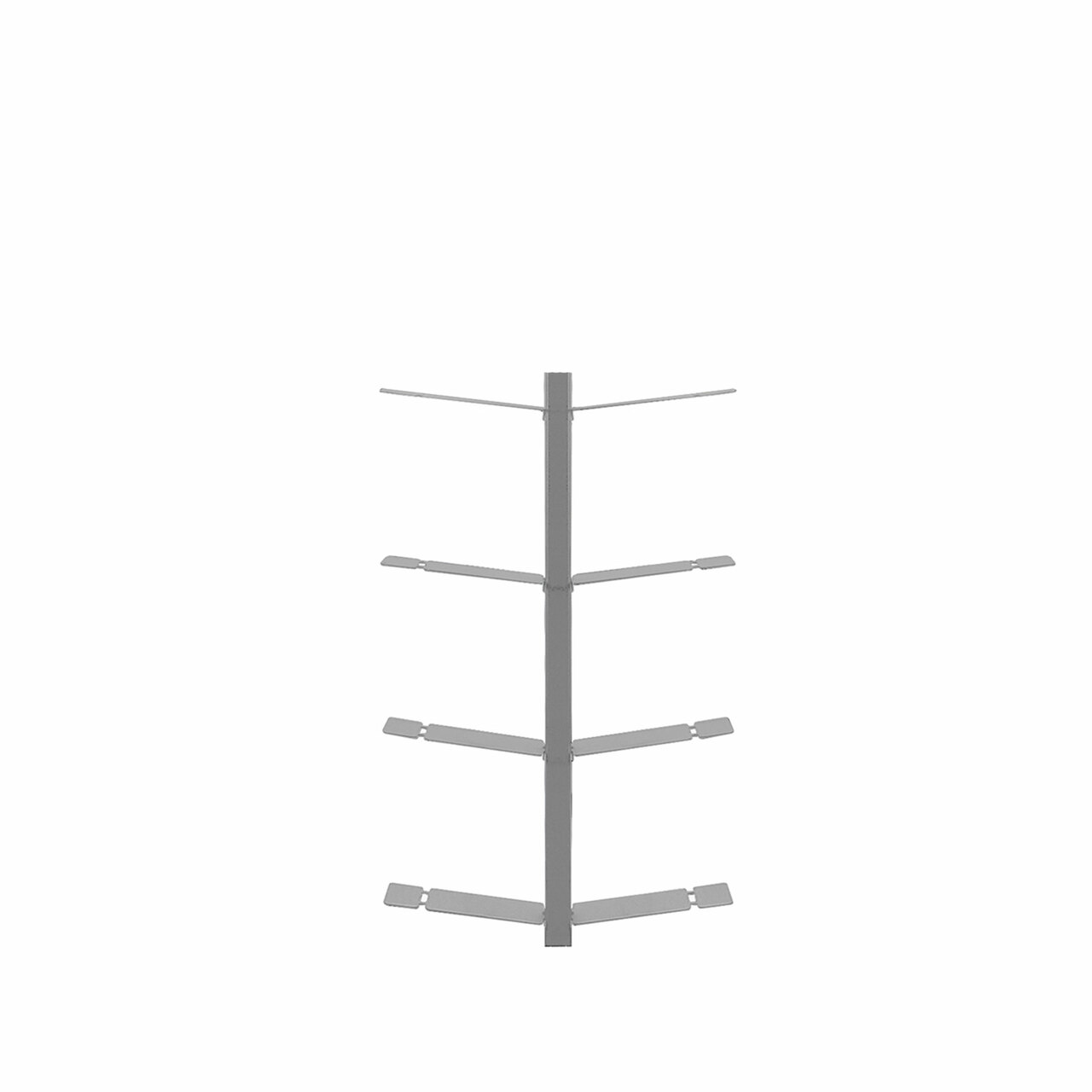 Radius Design Wand-Büchergestell 'Booksbaum 1' Silber, H: 90 cm 