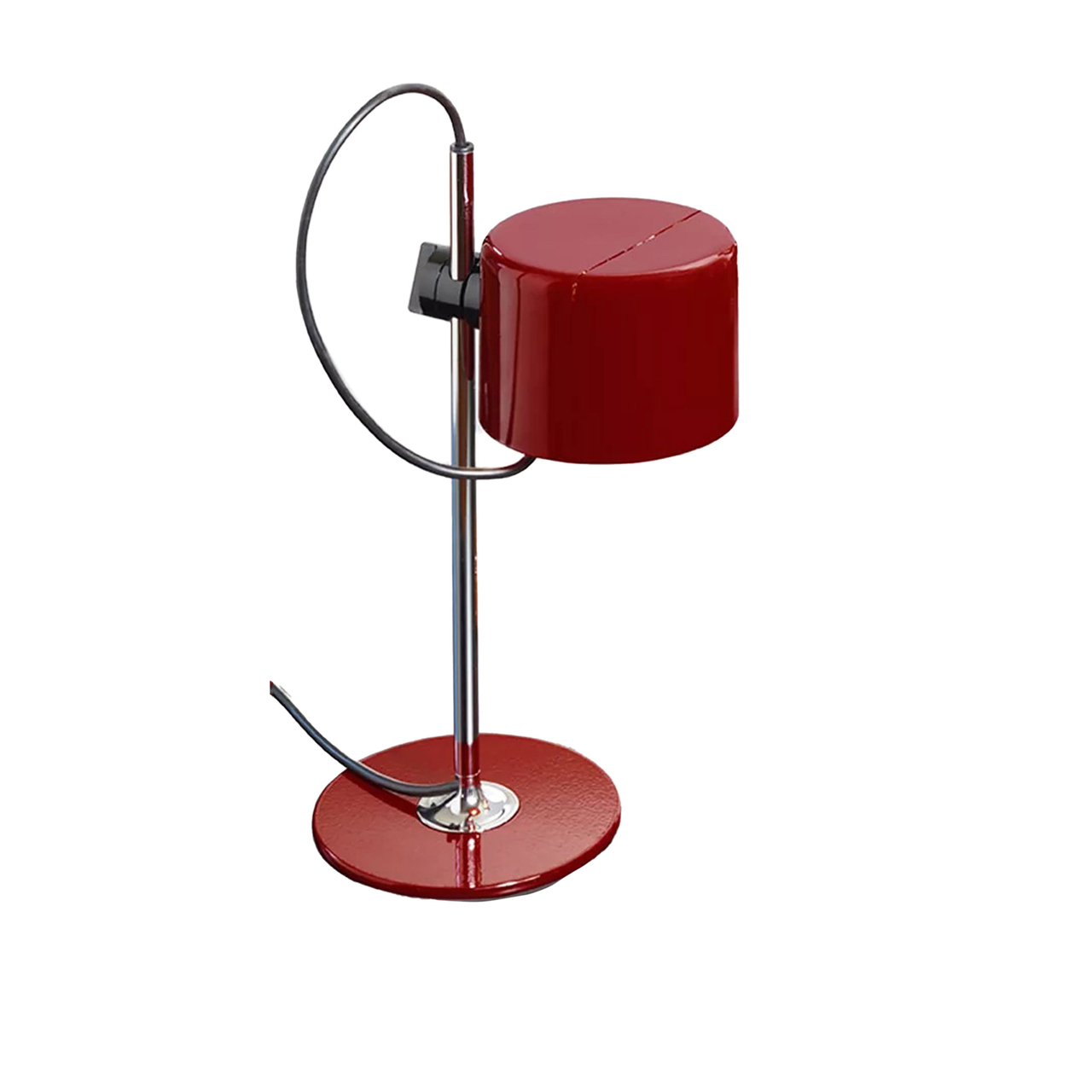 Oluce Tischleuchte Mini Coupé Scharlachrot - RAL 3003