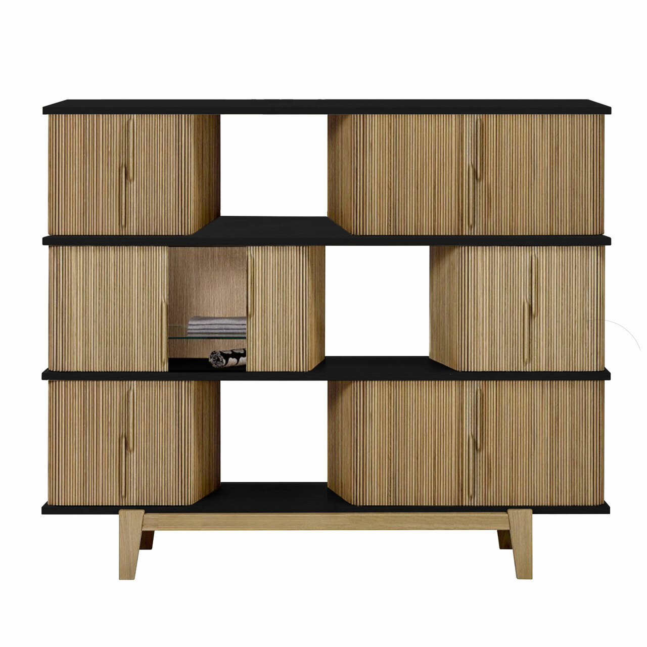 Röthlisberger Highboard 'Hommage' HPL Anthrazit
