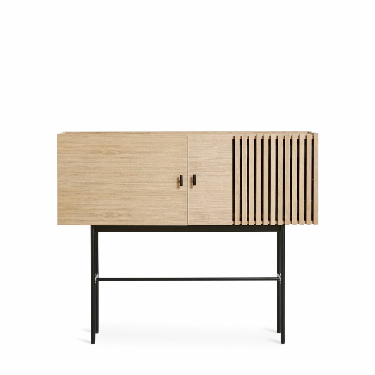 Woud Array sideboard 120cm Eichenholz weiss pigmentiert und lackiert