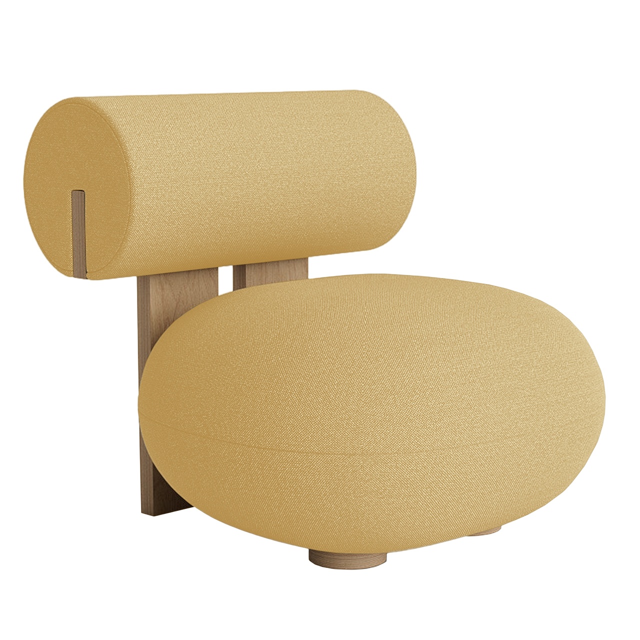 Norr11 Hippo Lounge Gelb 407 - Hallingdal 65, Eiche natur
