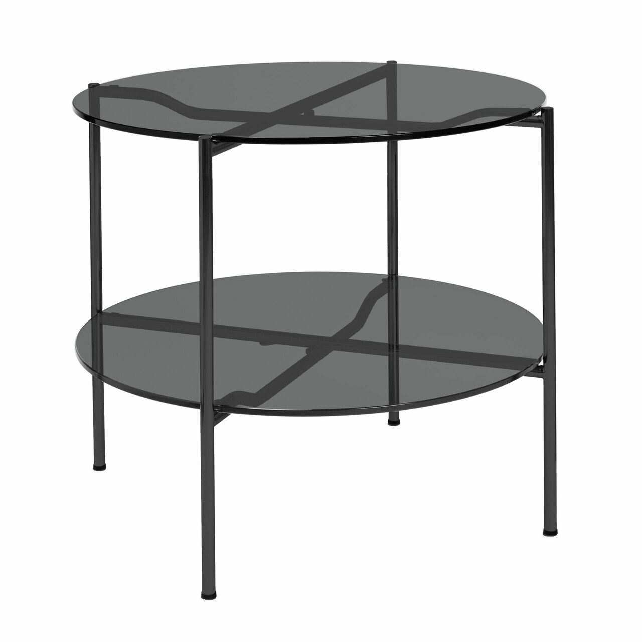 Embru Moser Tisch Modell 1752 Tiefschwarz pulverbeschichtet, Parsol grau, Parsol grau