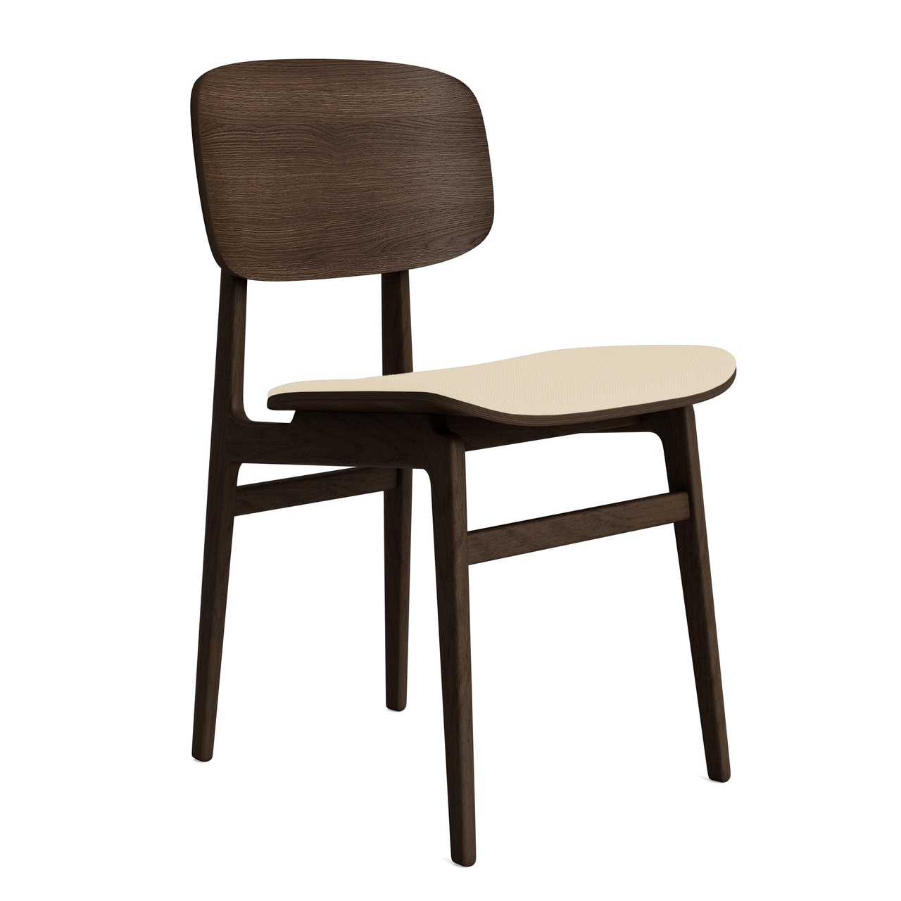 Norr11 NY11 Chair - Upholstery Beige 100 - Hallingdal 65, Eiche dunkel geräuchert