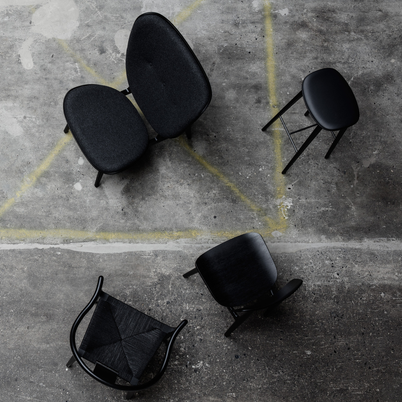 Norr11 NY11 Stool - Upholstery 