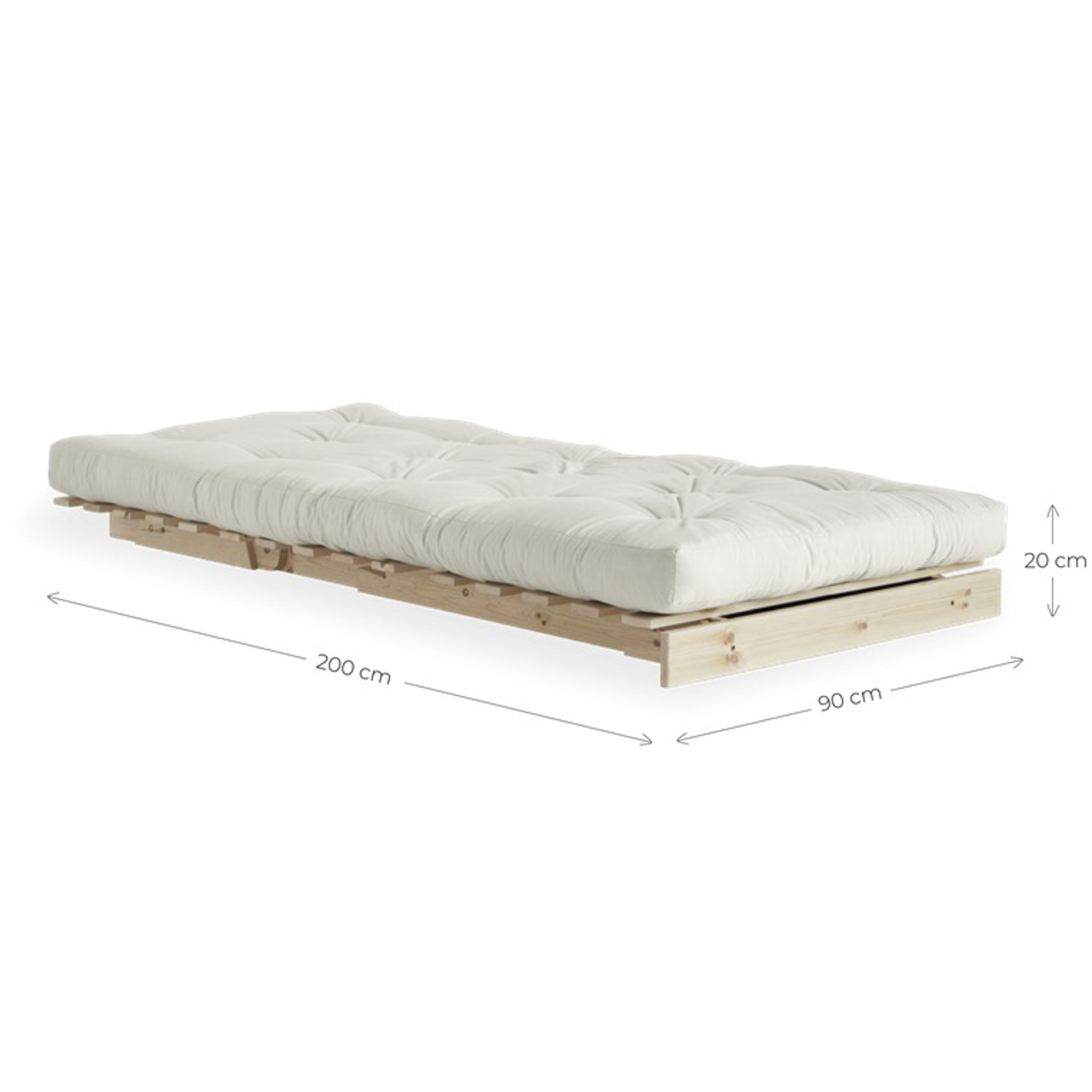 Karup Design Roots 90 Weiss lackiert 105, Leinen 914