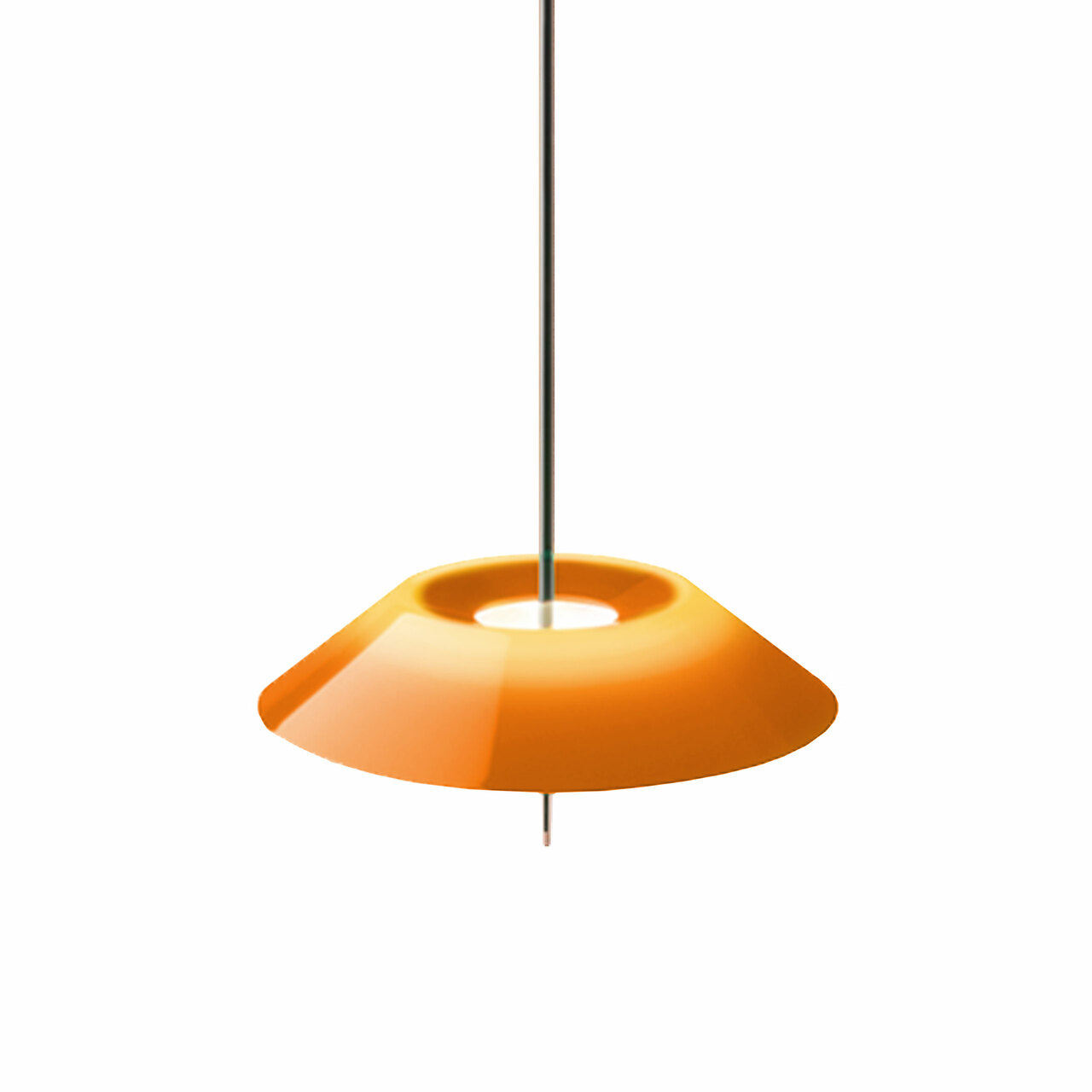 Vibia Pendelleuchte Mayfair Graphitgrau / Orange, Einzelne Leuchte
