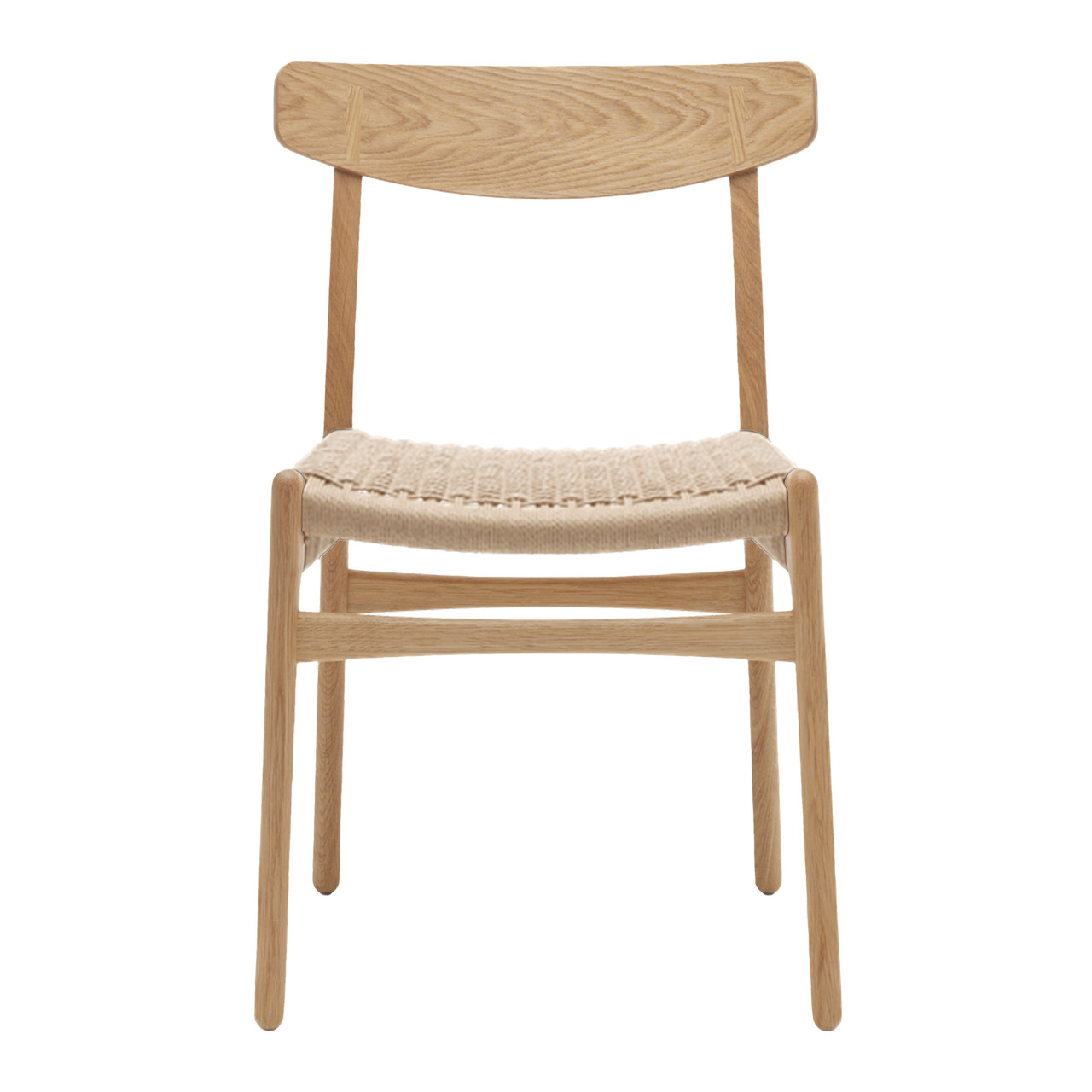 Carl Hansen & Søn Stuhl 'CH23' Eiche geölt, Papierkordel Natur