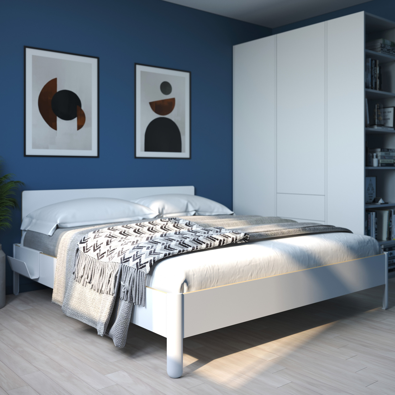 Schlichtes Bett 'Nait'