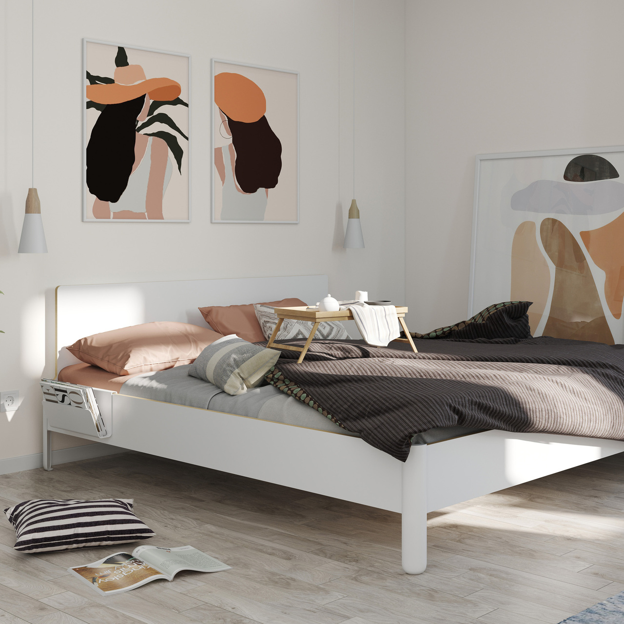 Schlichtes Bett 'Nait'
