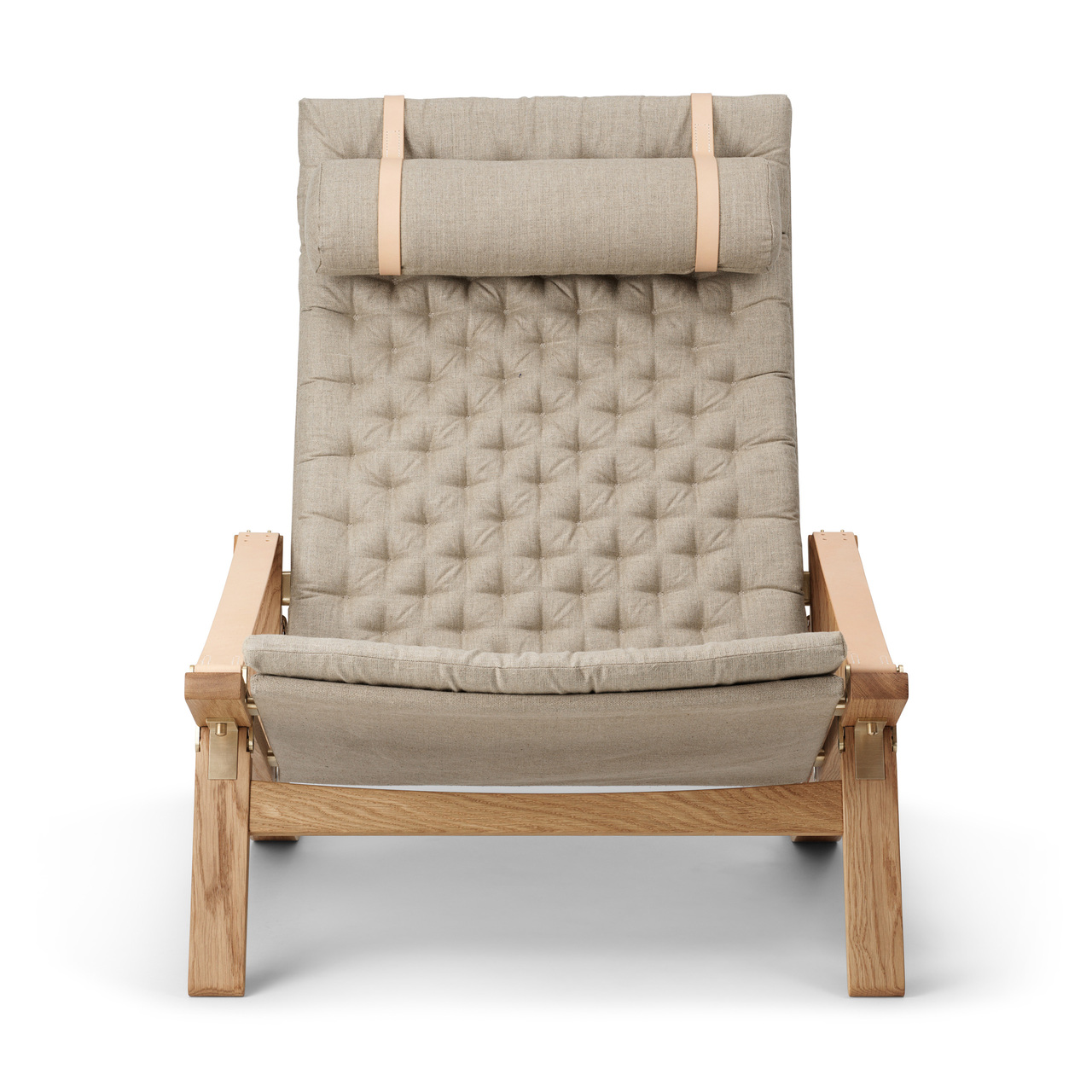 Carl Hansen & Søn Liegestuhl 'Plico' Eiche geölt, H: 93.5 cm	