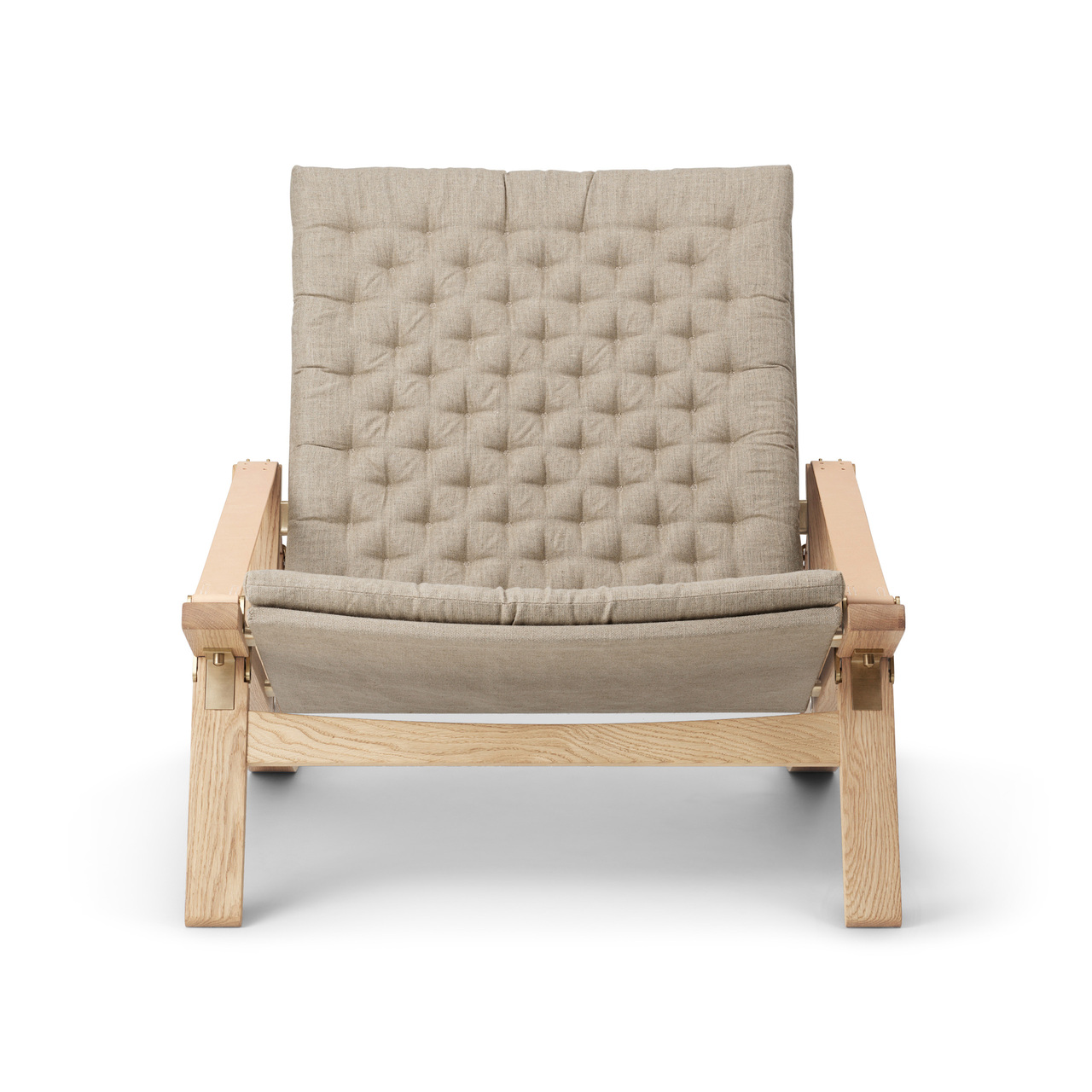 Carl Hansen & Søn Liegestuhl 'Plico' Eiche Weissöl geölt, H: 74 cm