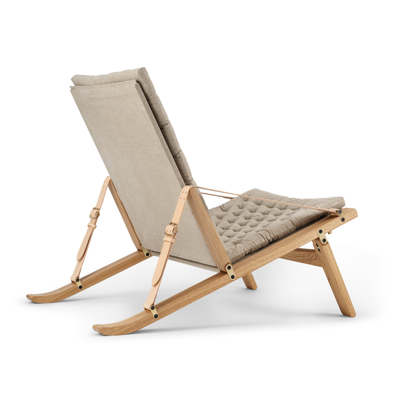 Carl Hansen & Søn Liegestuhl 'Plico' Eiche geölt, H: 74 cm