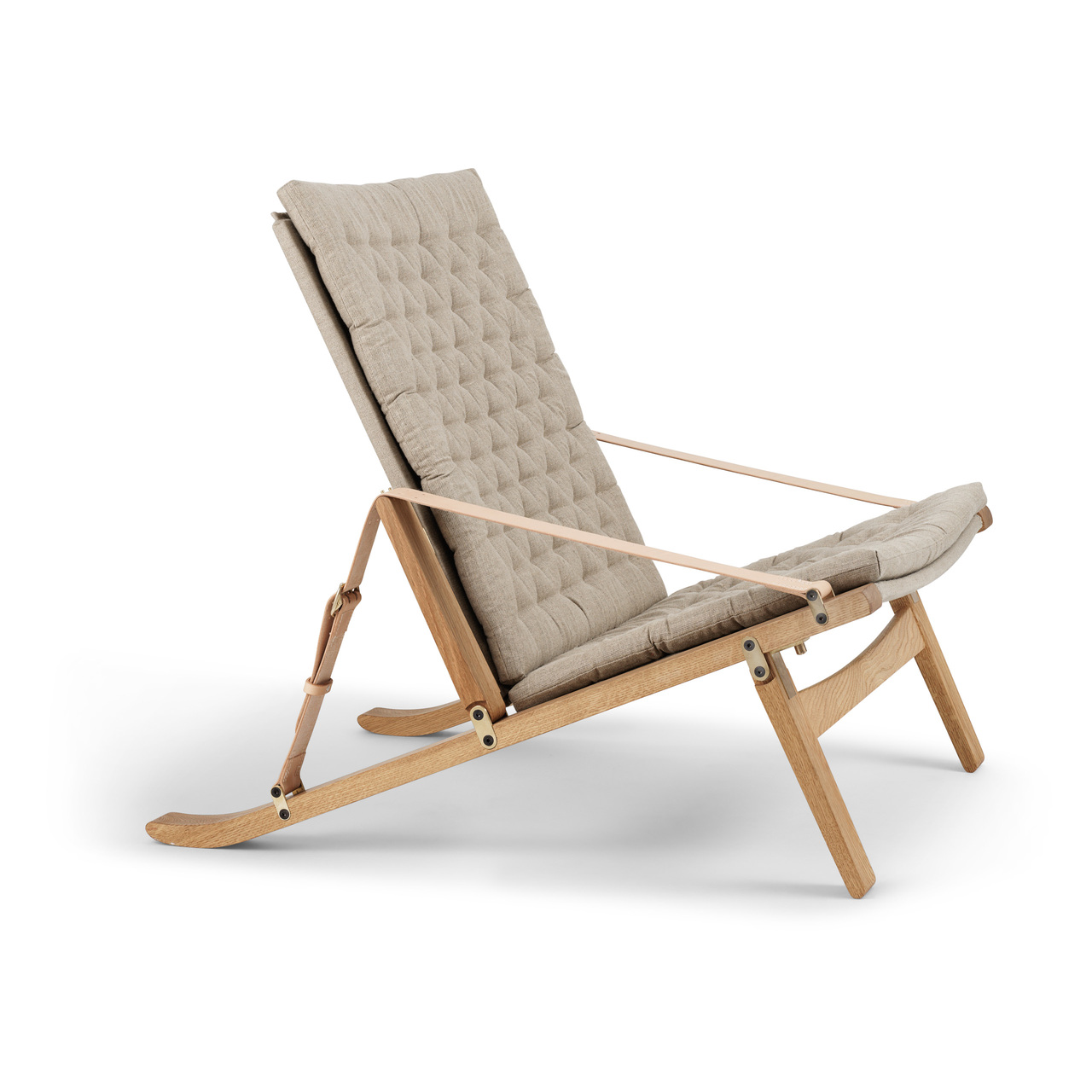 Carl Hansen & Søn Liegestuhl 'Plico' Eiche geölt, H: 74 cm