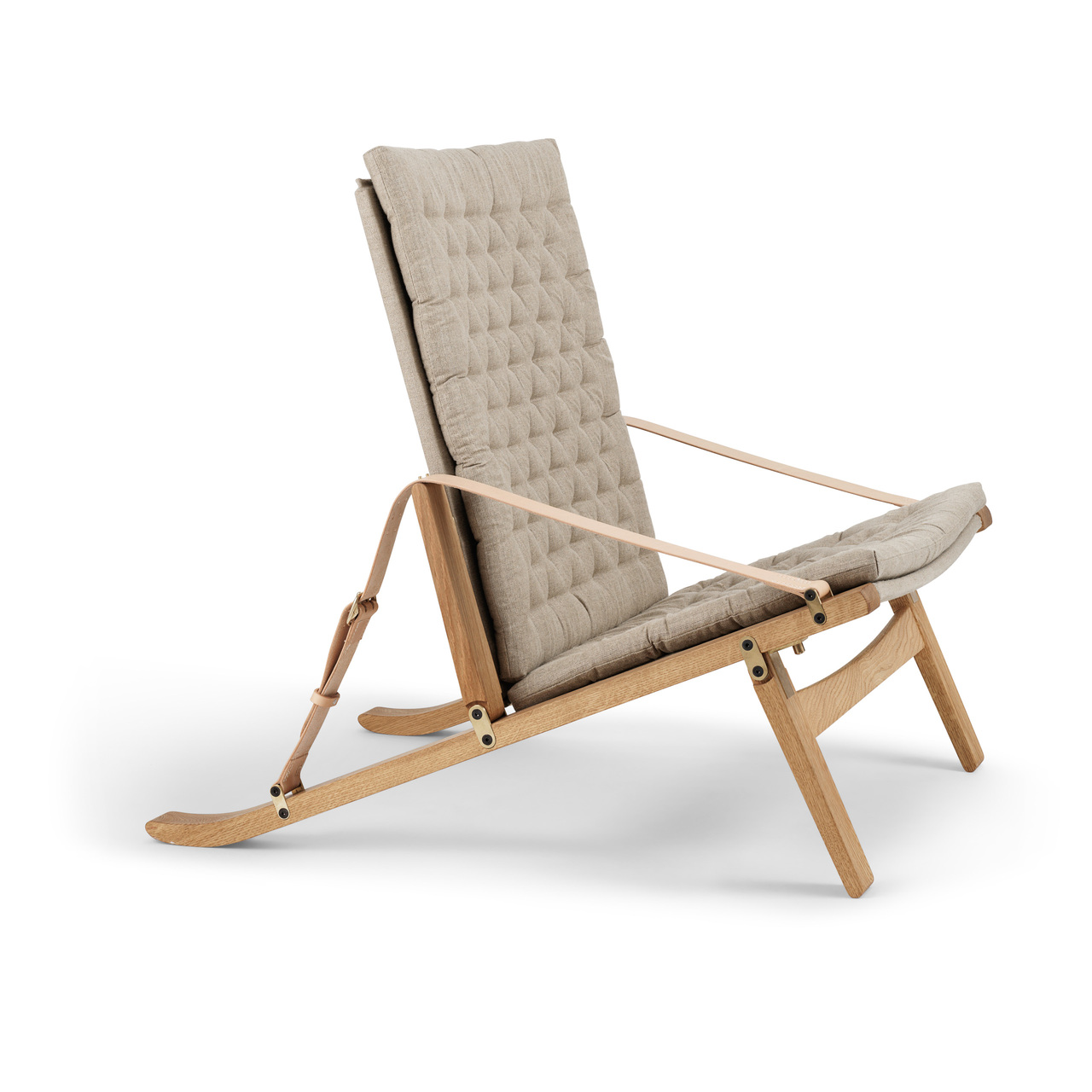 Carl Hansen & Søn Liegestuhl 'Plico' Eiche geölt, H: 74 cm