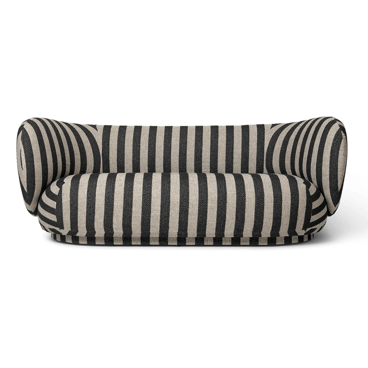 Ferm Living Rico Sofa B: 210 cm , Sand / Black - Louisiana