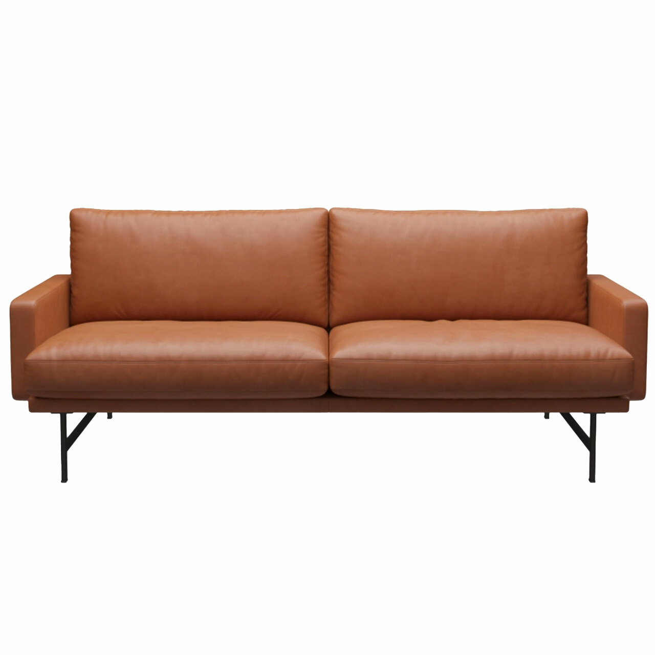 Fritz Hansen Sofa 'Lissoni' Walnuss - Grace, Warm Graphite 180