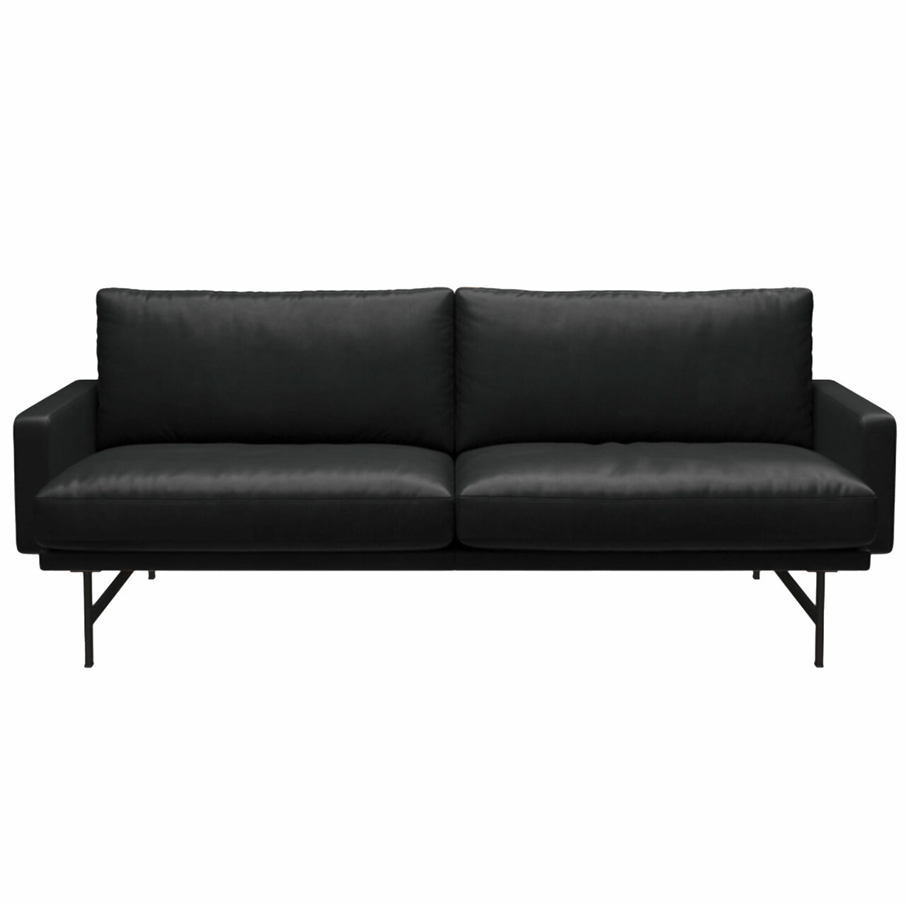 Fritz Hansen Sofa 'Lissoni' Schwarz - Soft, Warm Graphite 180