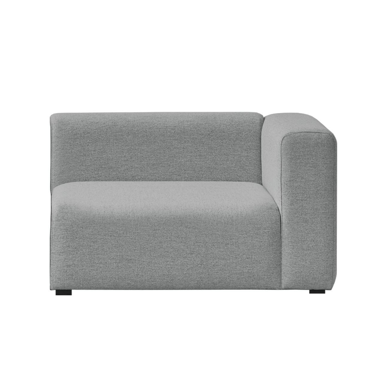 HAY Mags Soft End Module with right armrest B: 102 cm , Armlehne klassisch hoch, Telegrau 1 116 - Hallingdal