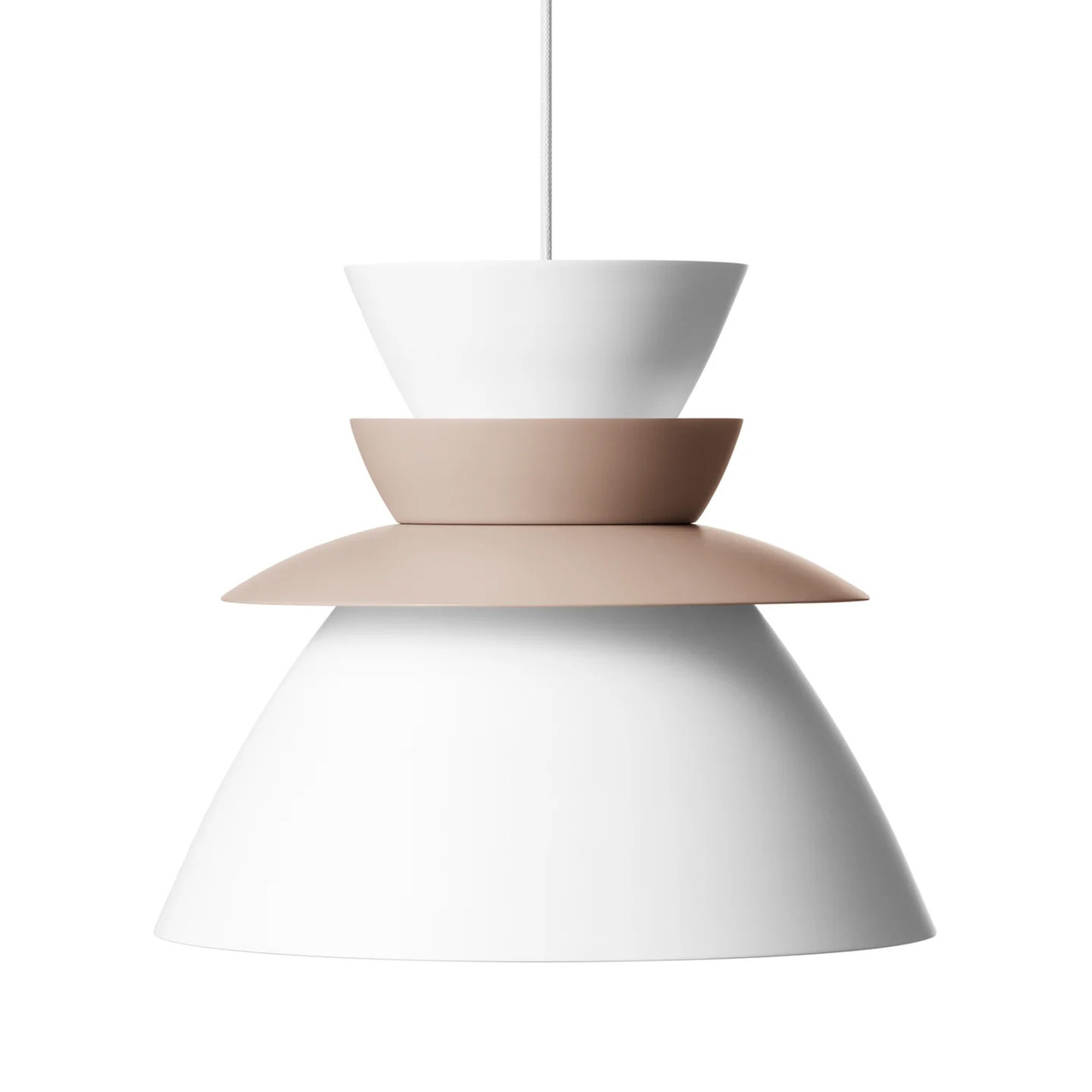 LYFA Sundowner Pendant Mallorcan / Weiss, Ø: 40 cm / H: 34.3 cm 