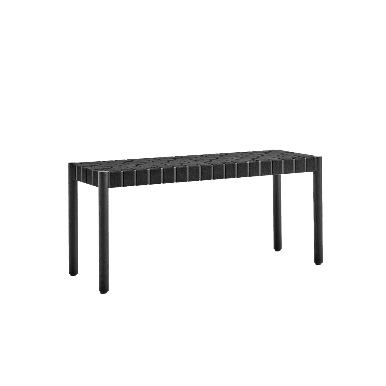 &Tradition Bank 'Betty' Eiche schwarz lackiert / Schwarz, B: 105 cm 