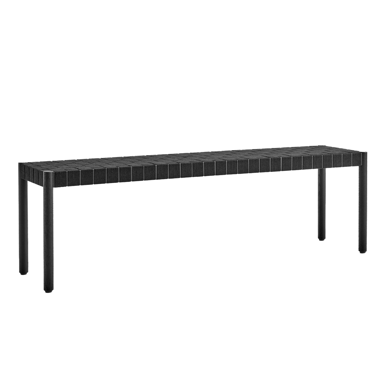 &Tradition Bank 'Betty' Eiche schwarz lackiert / Schwarz, B: 157 cm