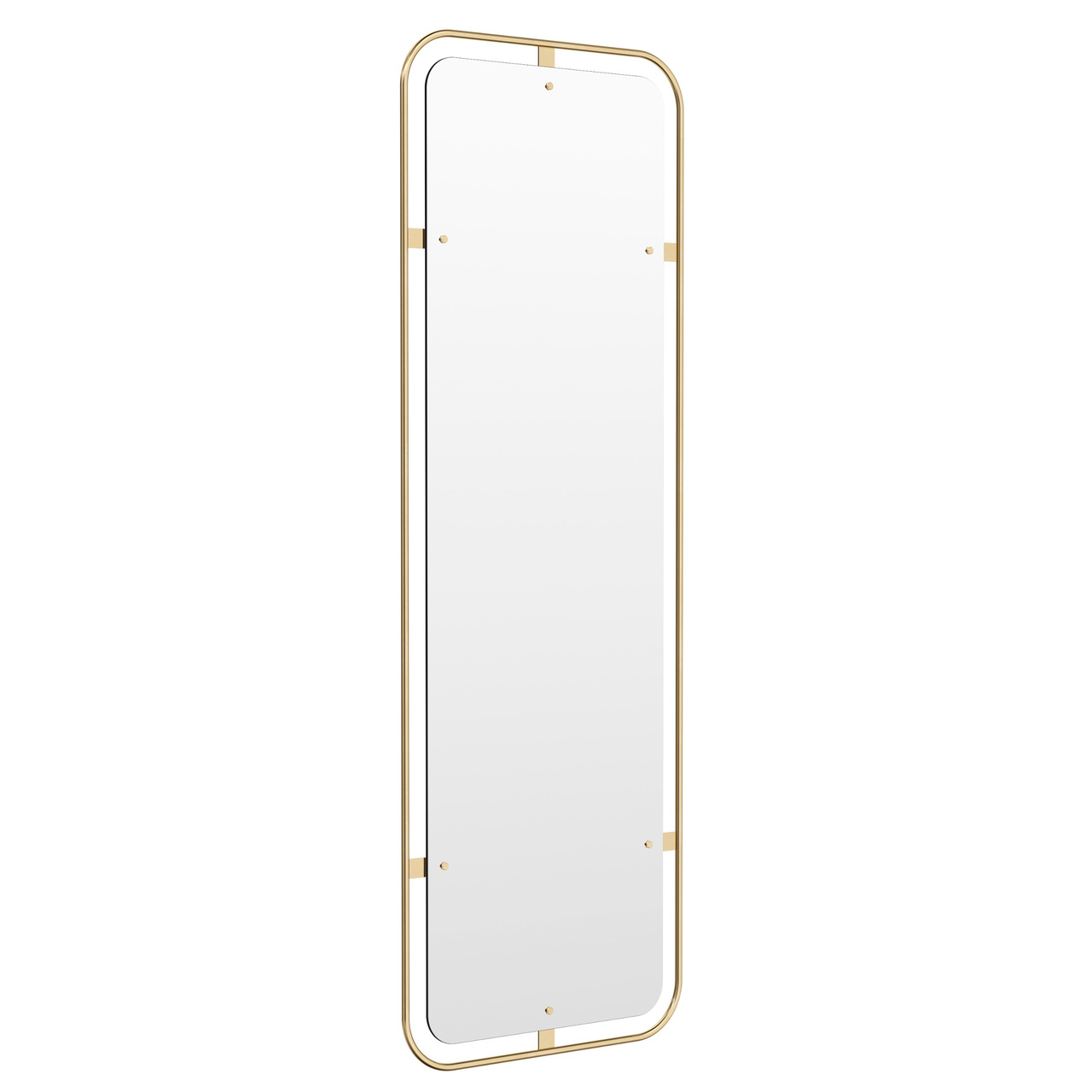 Menu Furniture Nimbus Mirror Rectangular Messing poliert, B: 53.4 cm / H: 158.4 cm 