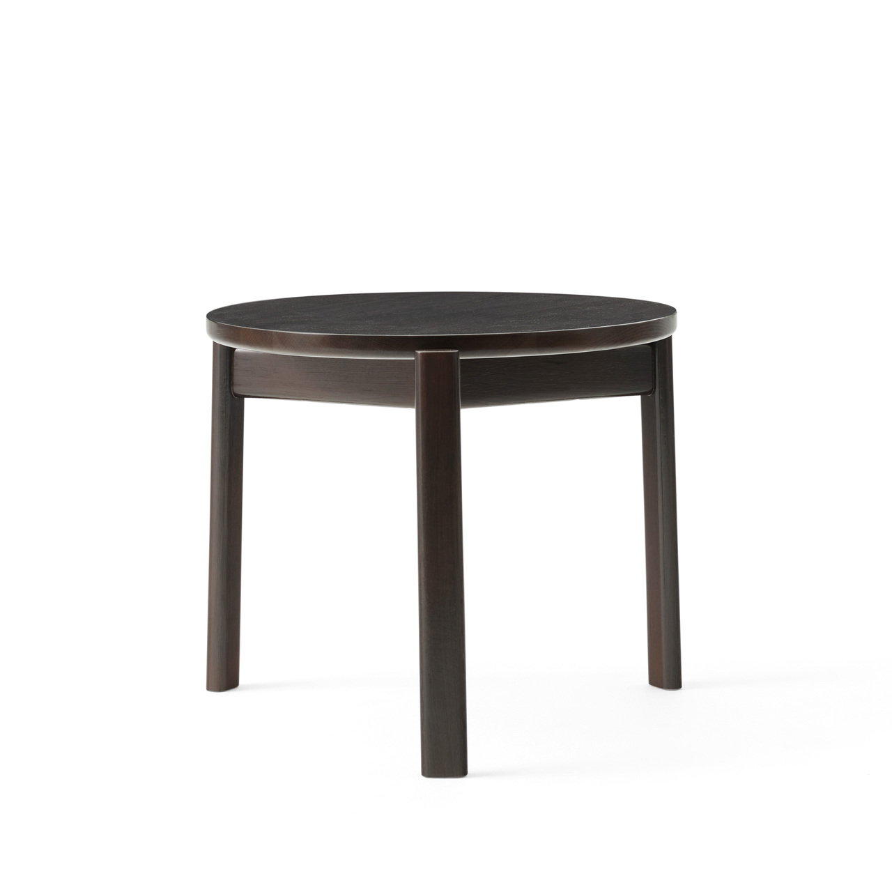 Menu Furniture Passage Lounge Table Ø: 50 cm / H: 43 cm , Eiche dunkel lackiert