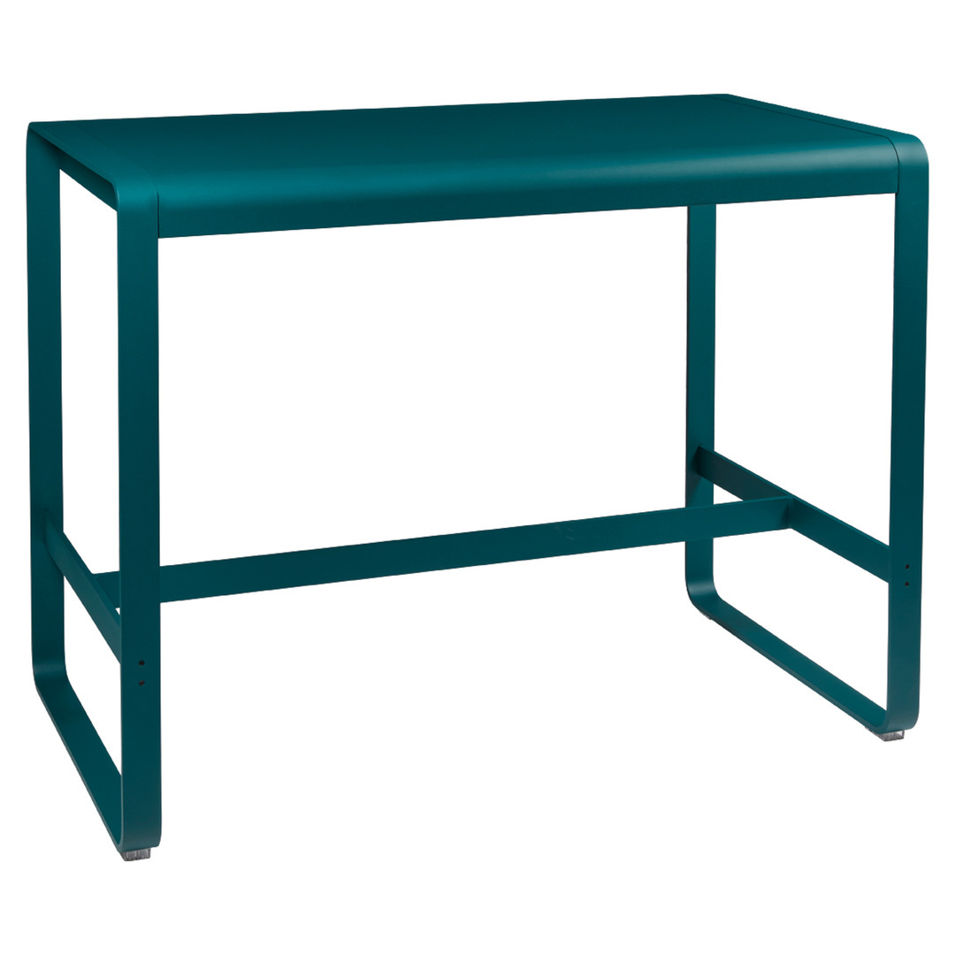 Fermob Hoher Tisch 'Bellevie' Acapulcoblau 21, B: 140 cm / T: 80 cm 